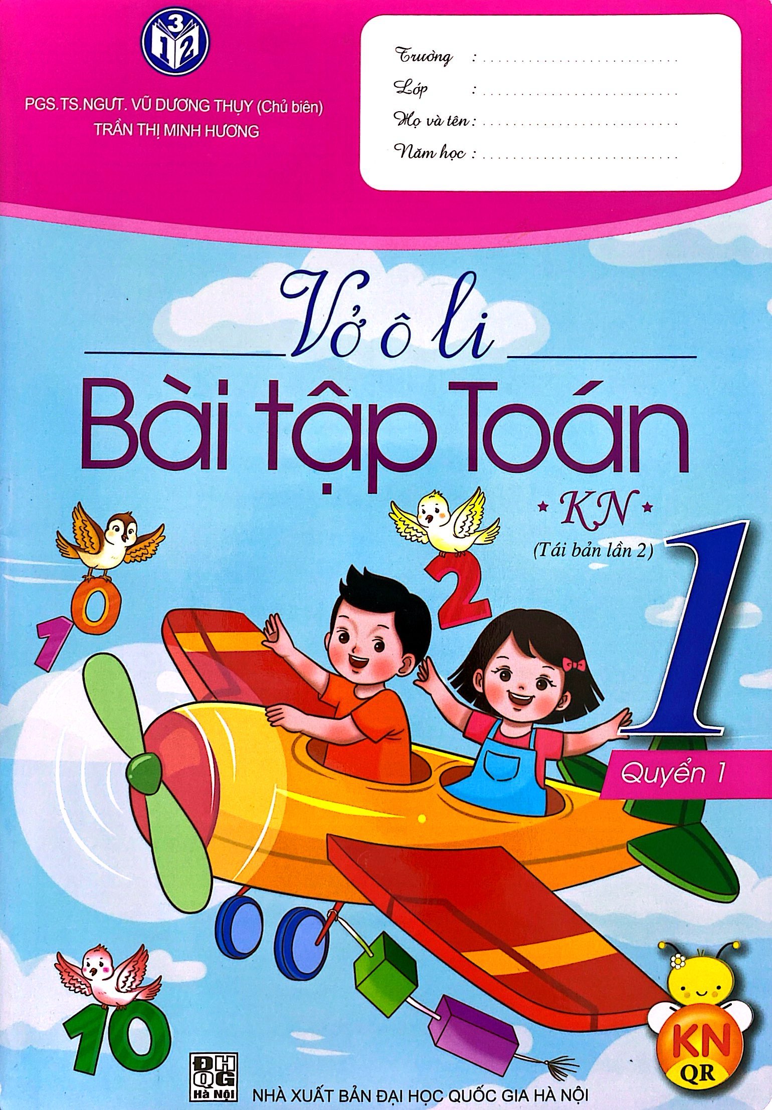 vở ô li bài tập toán 1 - tập 1 (kết nối - 2022)