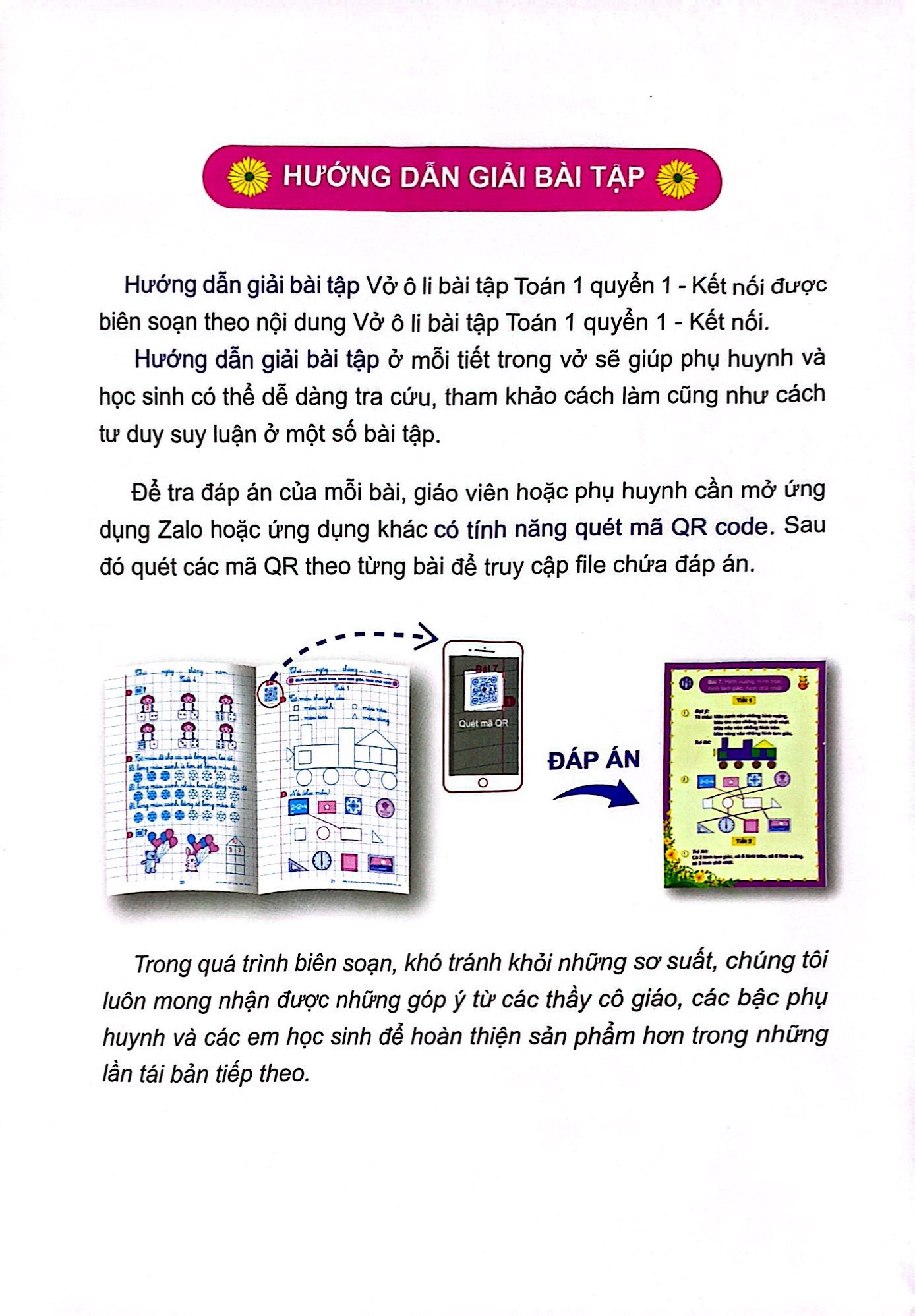 vở ô li bài tập toán 1 - tập 1 (kết nối - 2022)