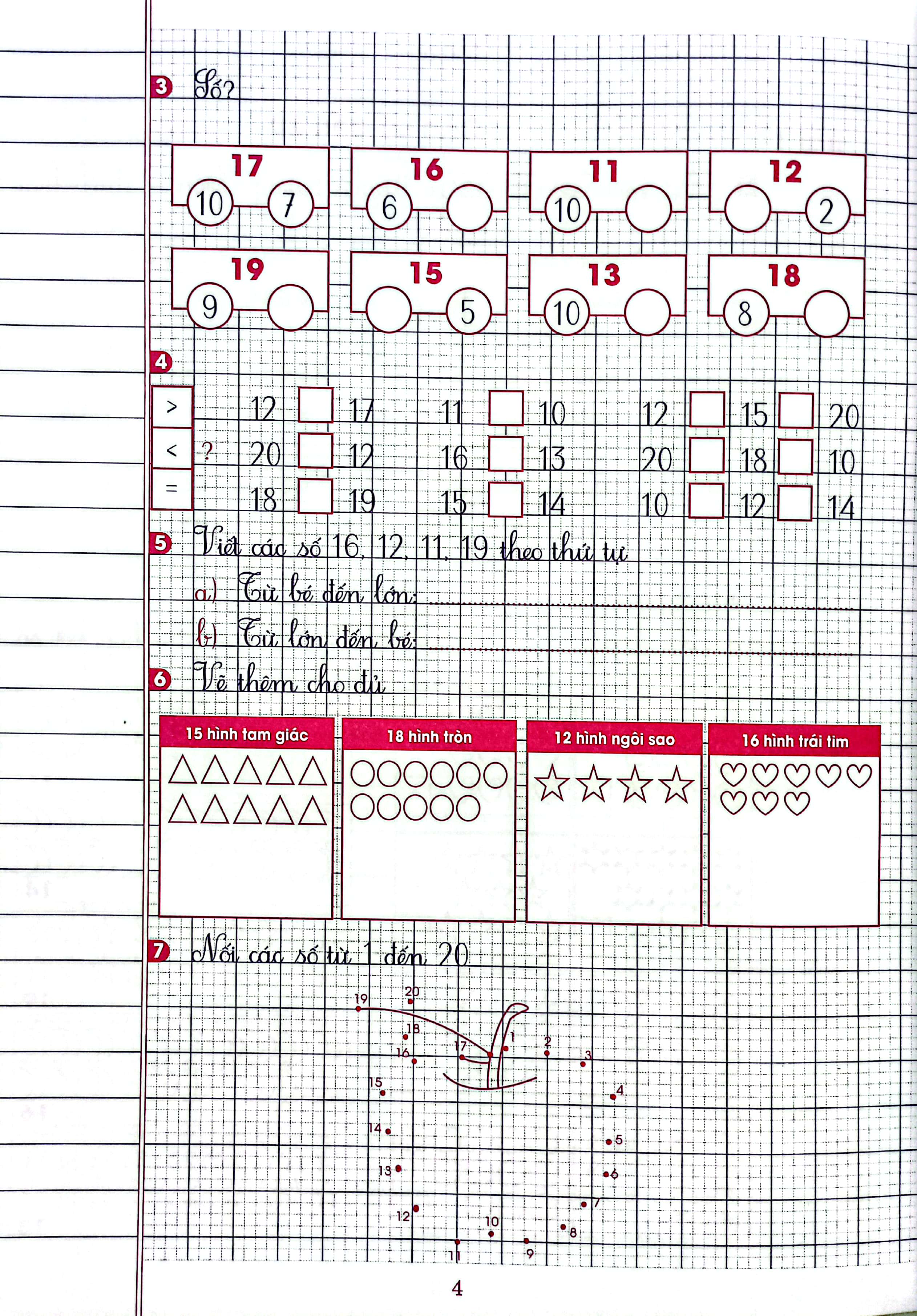 vở ô li bài tập toán 1 - tập 2 (chân trời sáng tạo)
