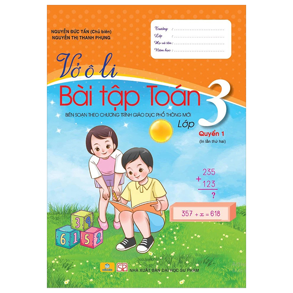 vở ô li bài tập toán 3 - quyển 1