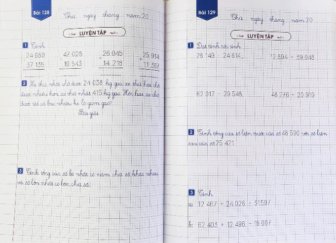 vở ô li bài tập toán 3 - quyển 2 (theo chương trình gdpt mới)
