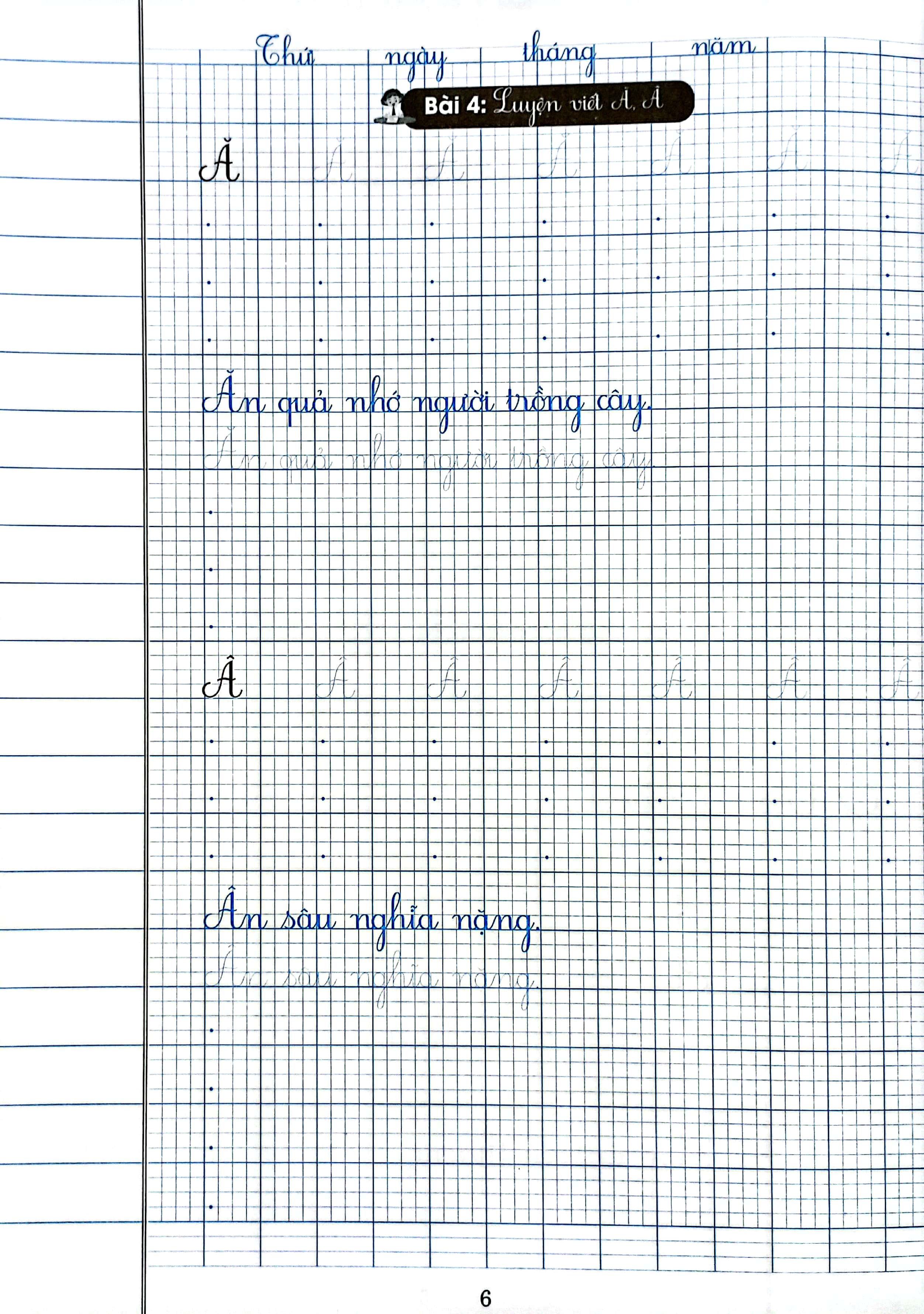 vở ô li có chữ viết mẫu 2 - quyển 1 (chân trời sáng tạo)