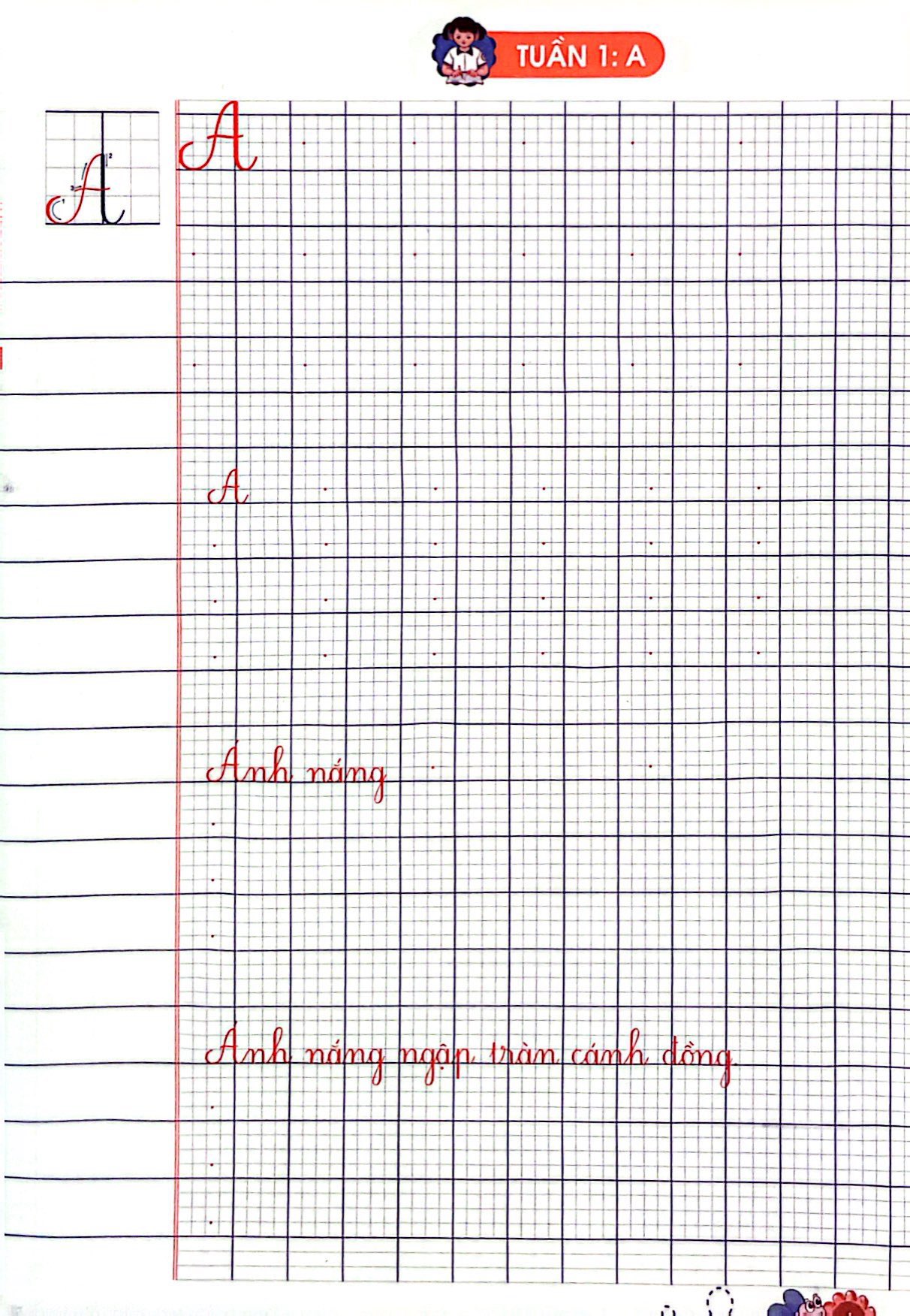 vở ô li có mẫu chữ 2 - quyển 1 (kết nối) (2021)