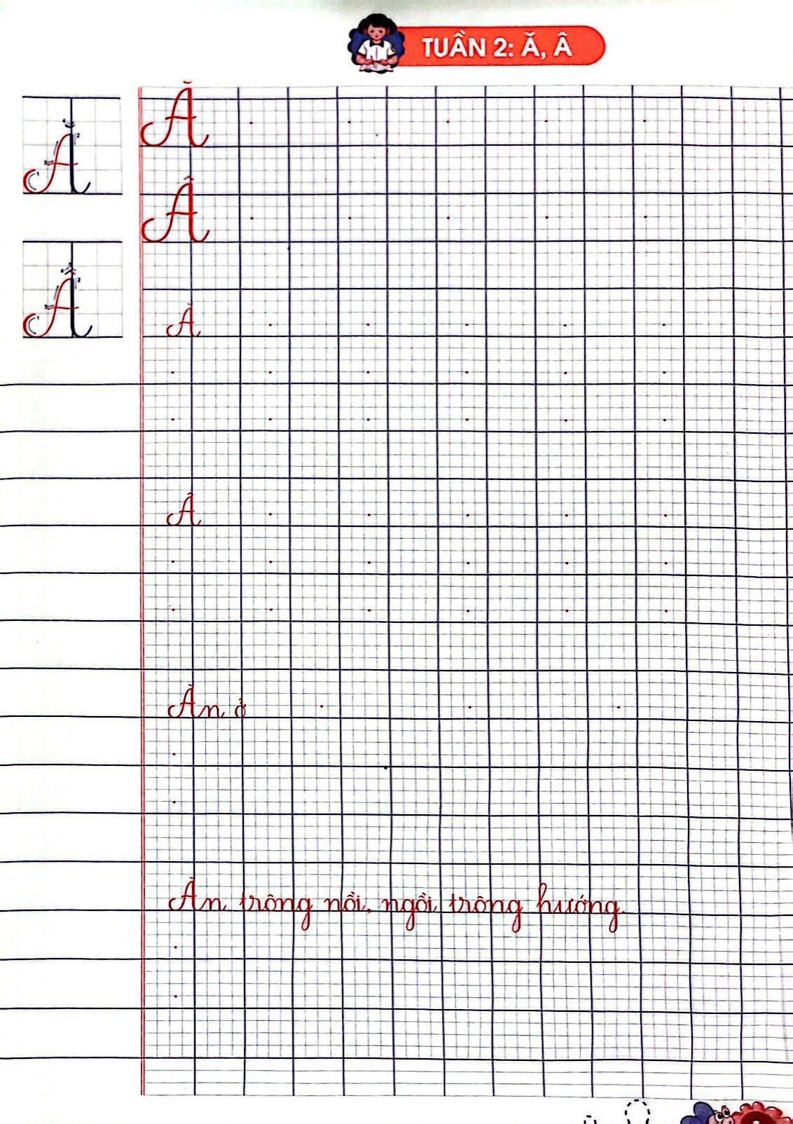 vở ô li có mẫu chữ 2 - quyển 1 (kết nối) (2021)