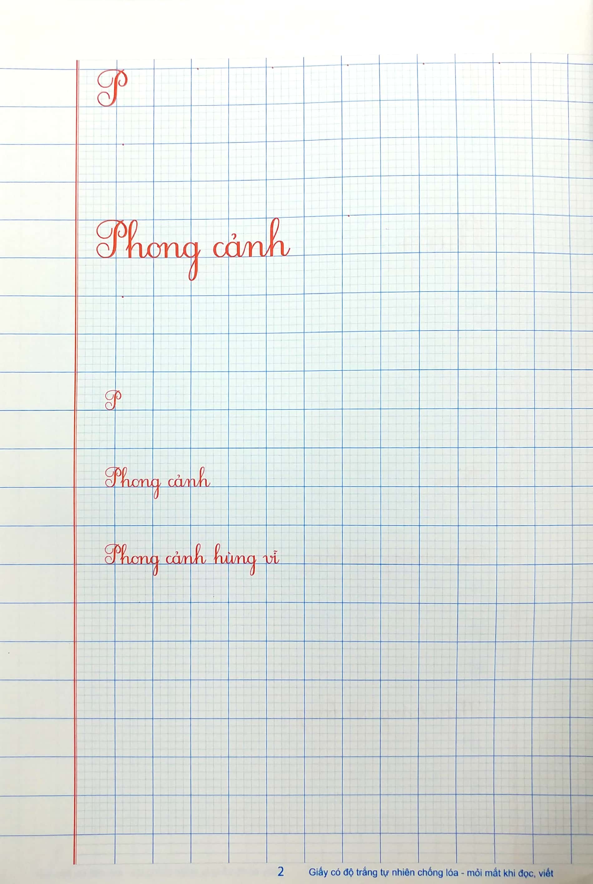 vở ô li có mẫu chữ 2 quyển 2 (2017)