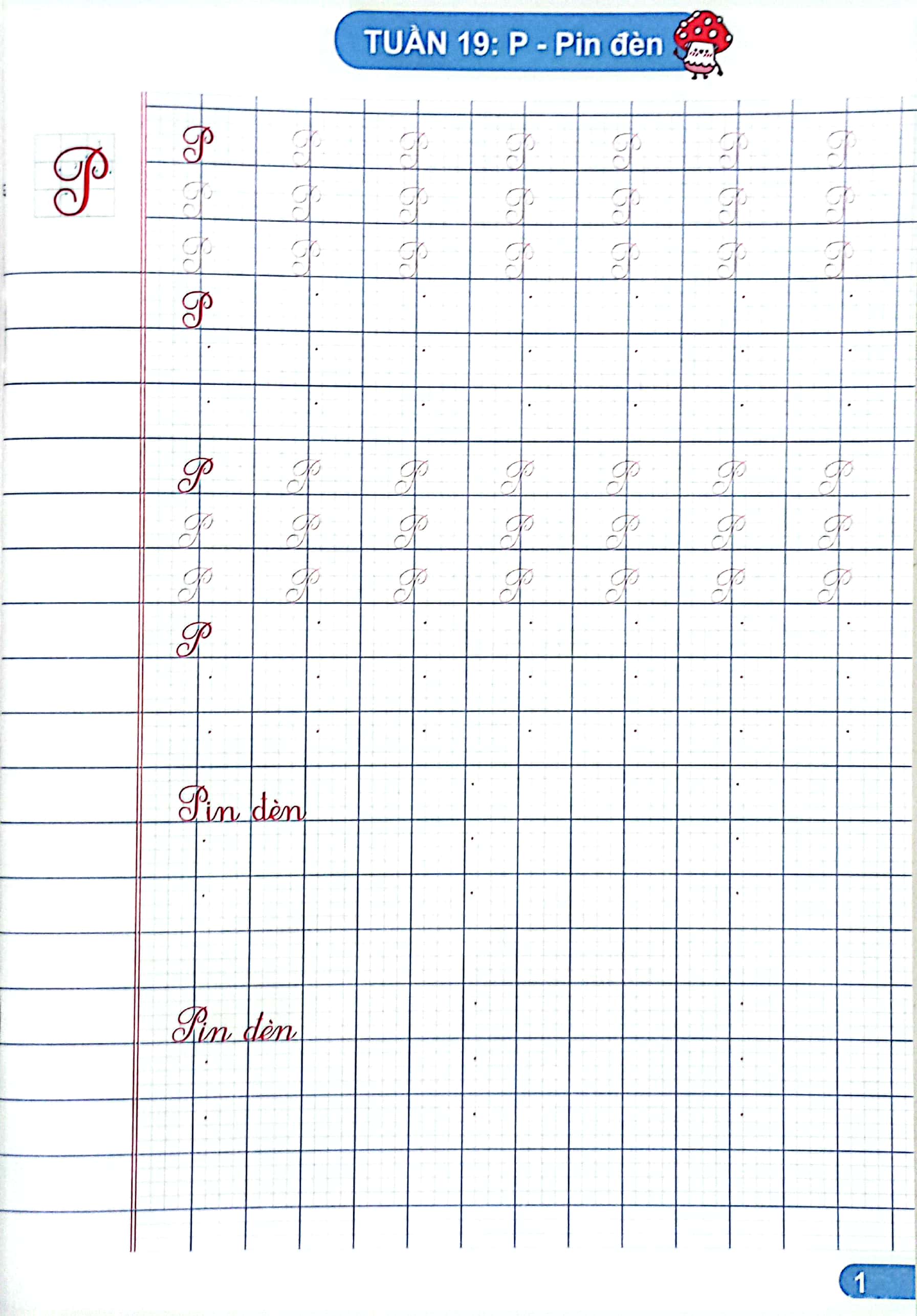 vở ô li viết chữ mẫu 2 - tập 2 (chân trời)