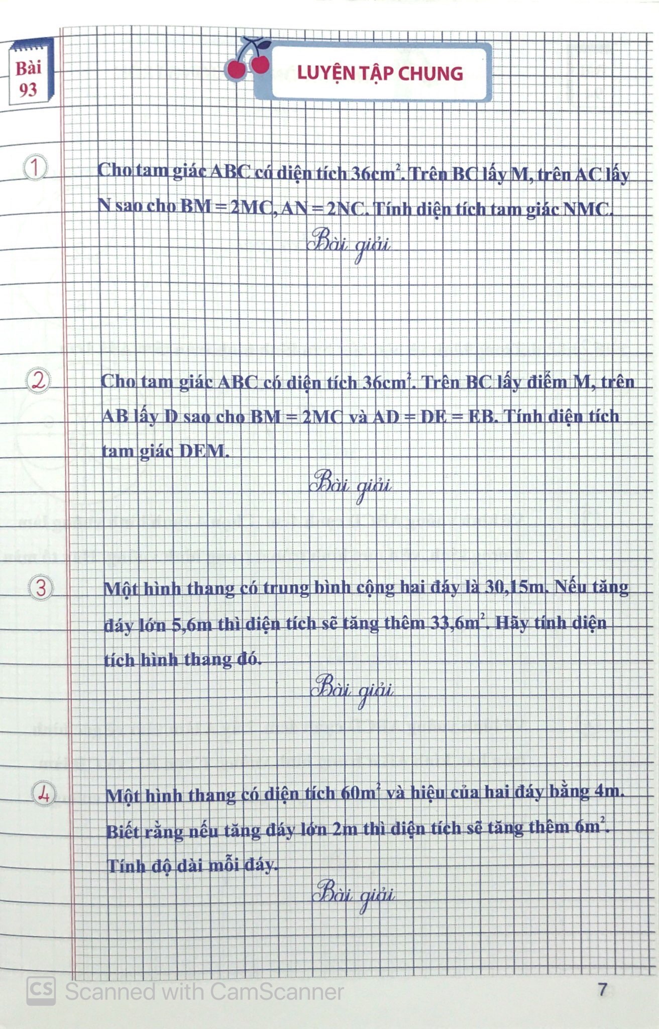 vở ô luyện tập toán lớp 5 - quyển 2