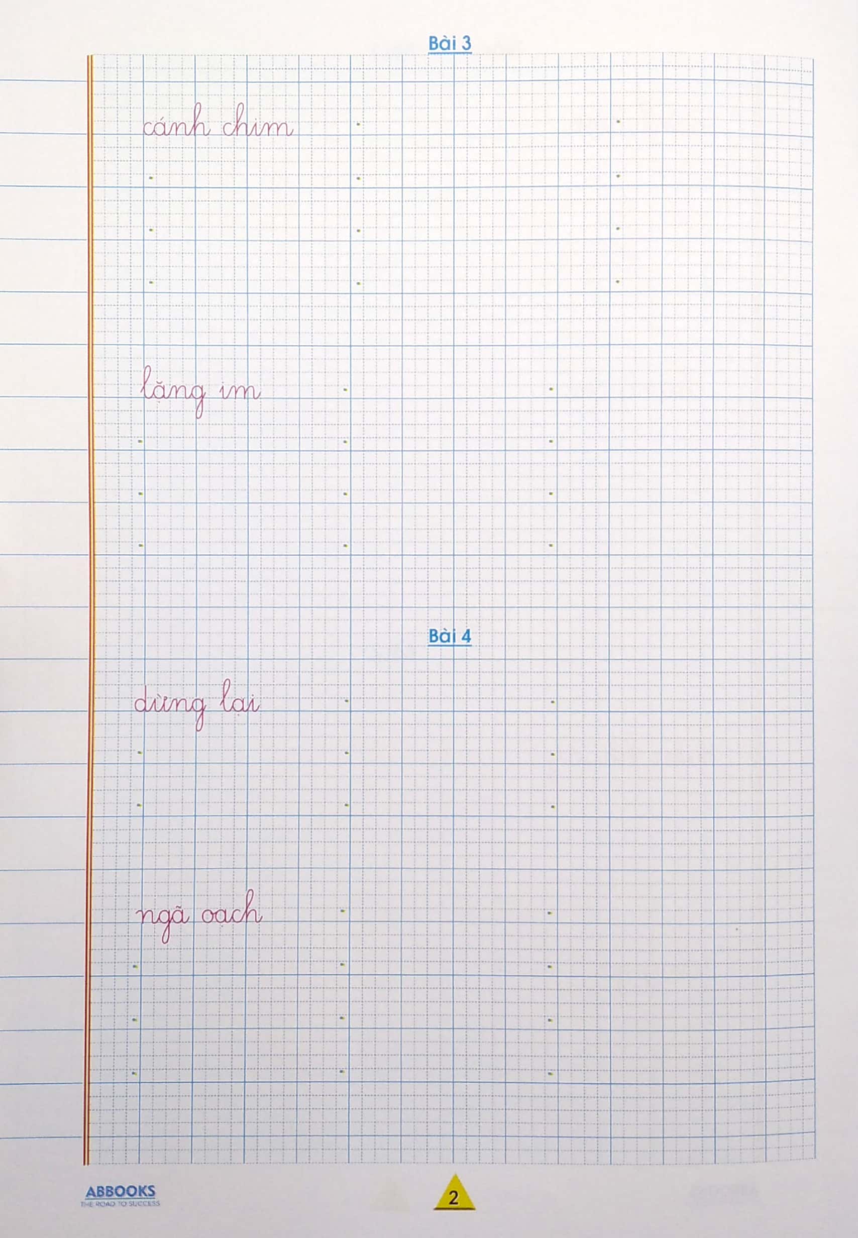 vở ô ly tập viết 1 - mẫu chữ nhỏ 1 ô ly