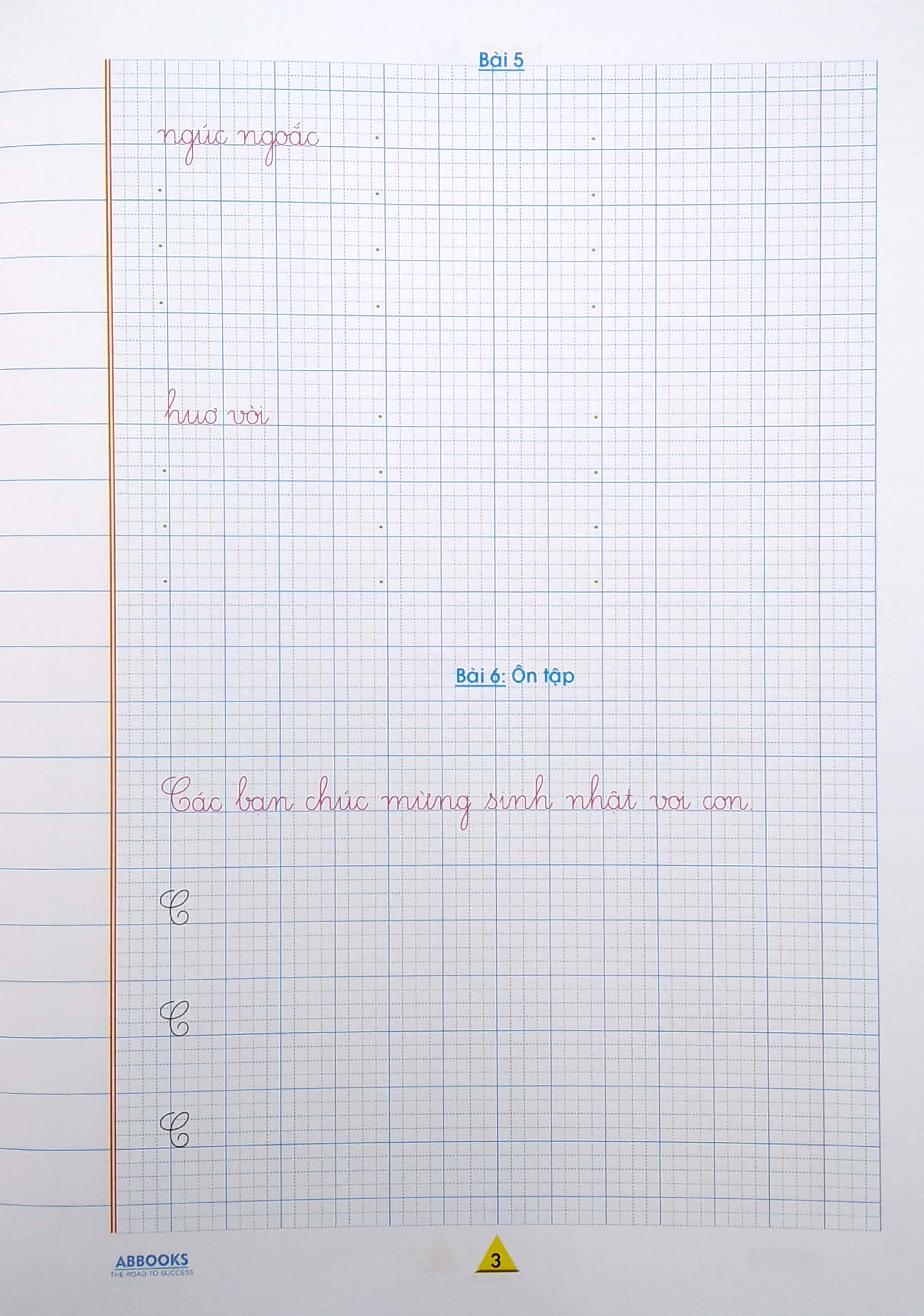 vở ô ly tập viết 1 - mẫu chữ nhỏ 1 ô ly