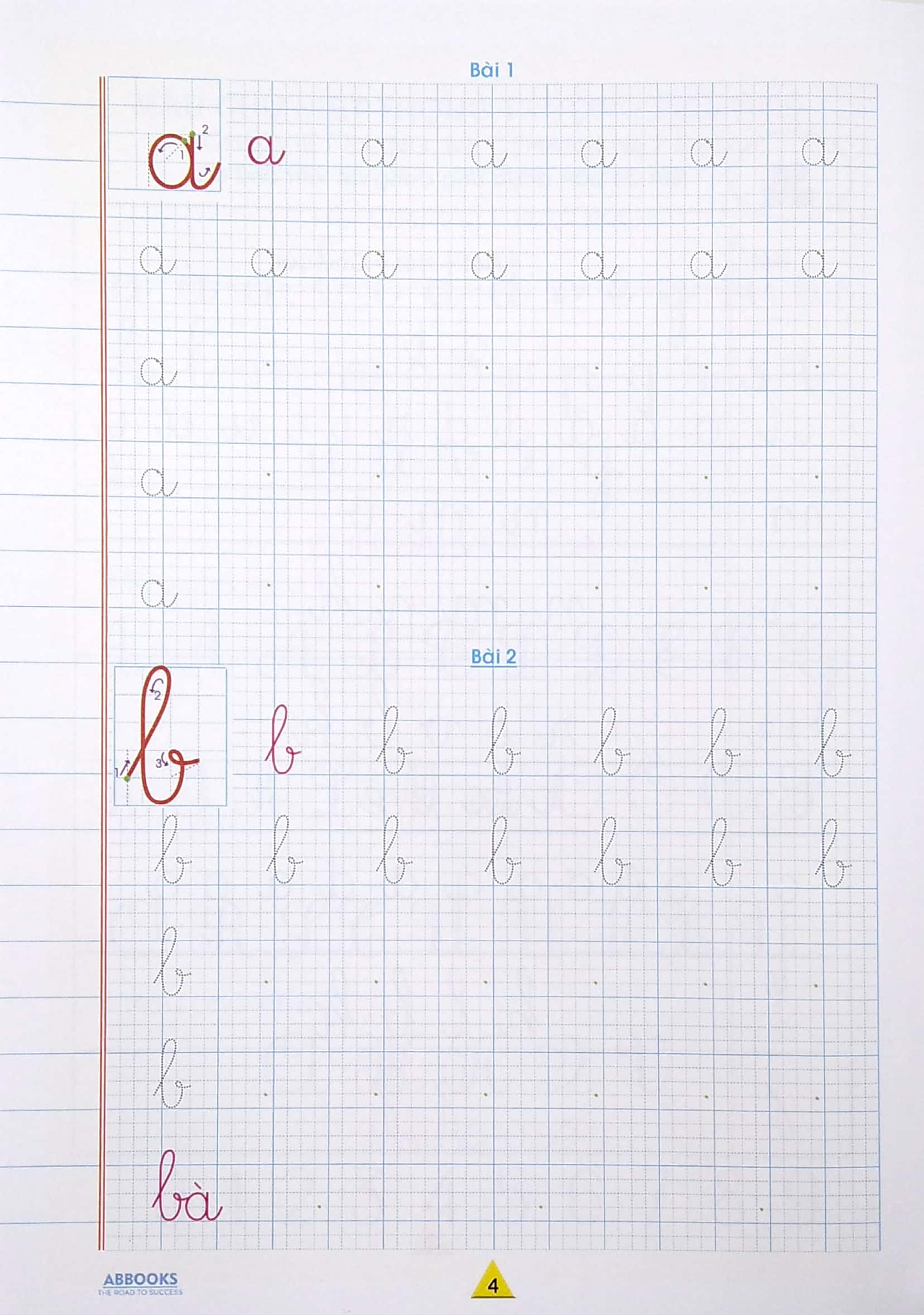 vở ô ly tập viết - chữ cái - theo chuẩn chương trình sách giáo khoa mới