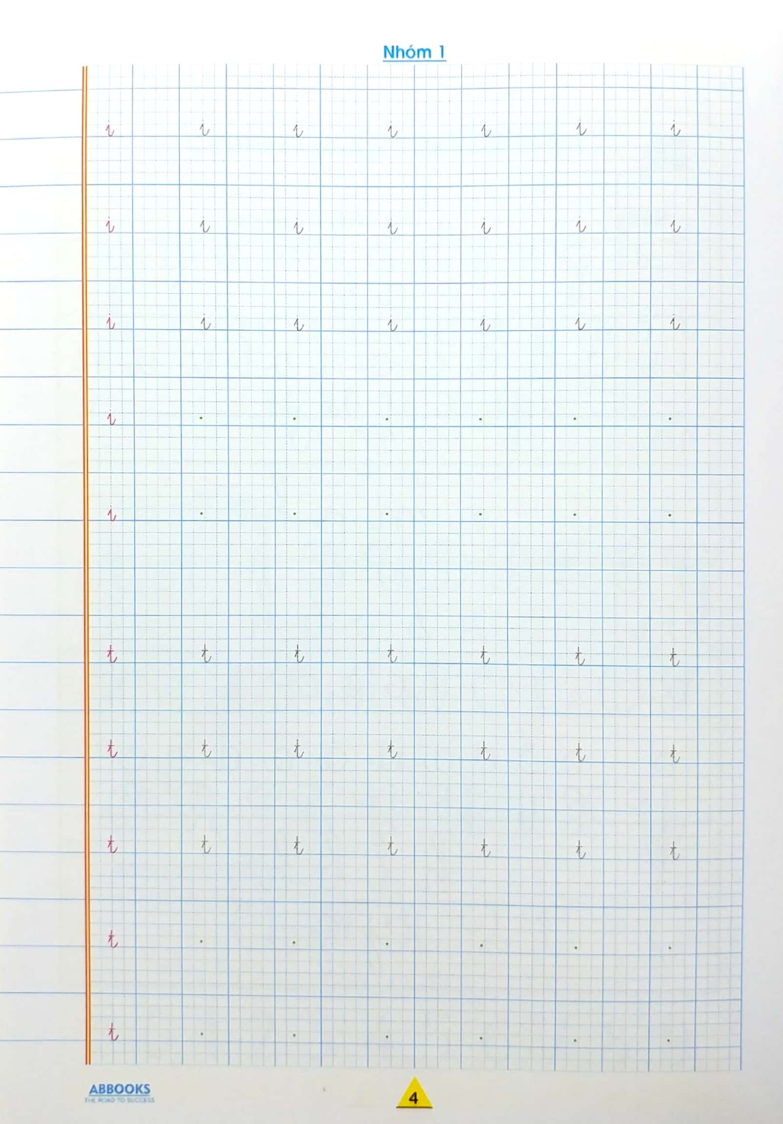 vở ô ly tập viết - hạ cỡ chữ - theo chuẩn chương trình sách giáo khoa mới