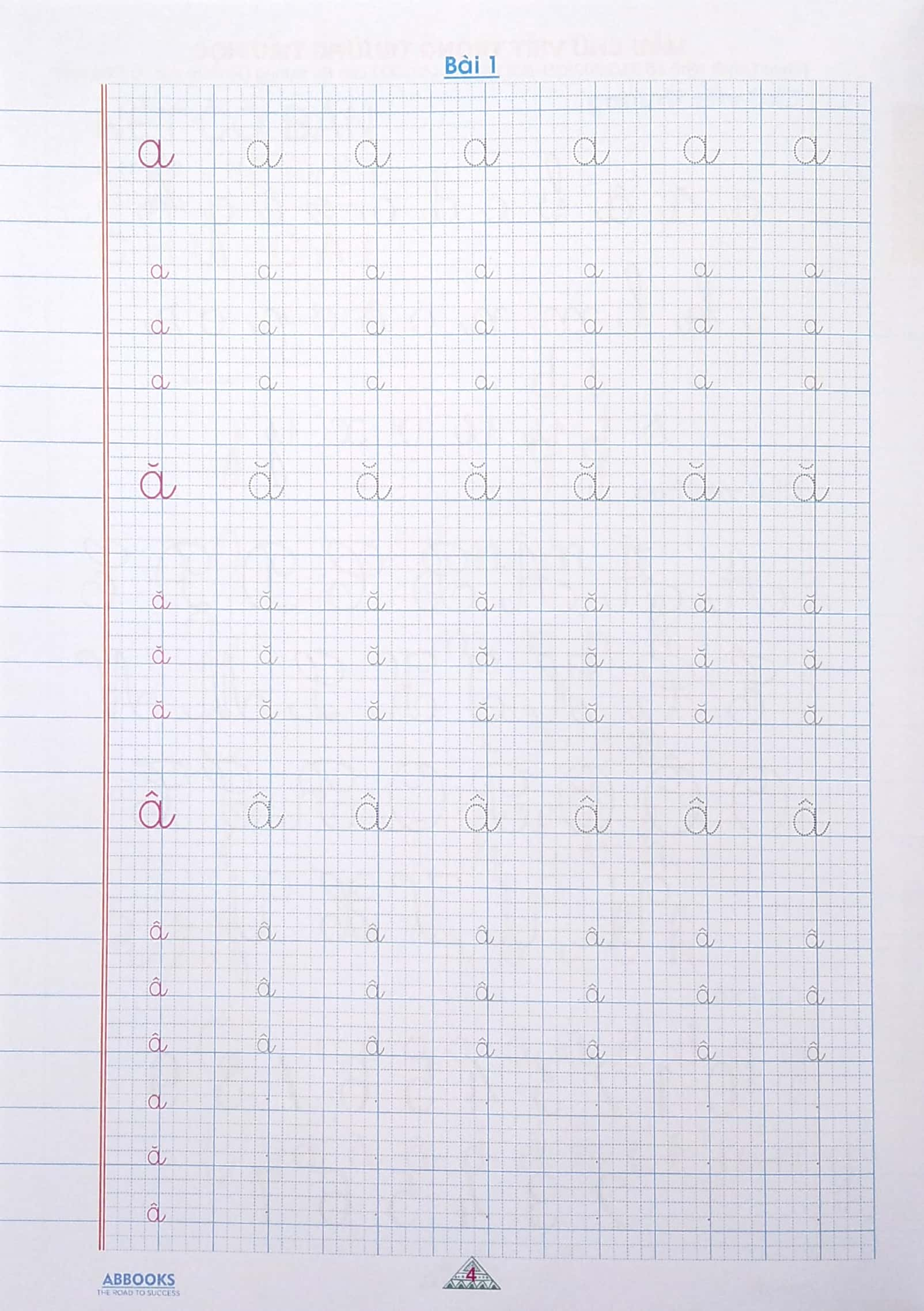 vở ô ly tập viết - mẫu chữ cỡ nhỏ - theo chuẩn chương trình sách giáo khoa mới - chân trời sáng tạo