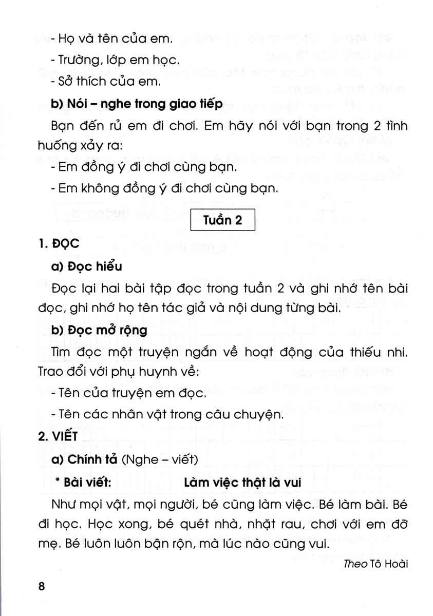 vở ôn tập cuối tuần tiếng việt lớp 2 (kết nối tri thức)