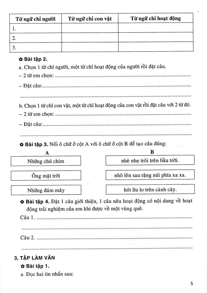vở ôn tập cuối tuần tiếng việt - lớp 3 (bám sát sgk kết nối tri thức với cuộc sống)
