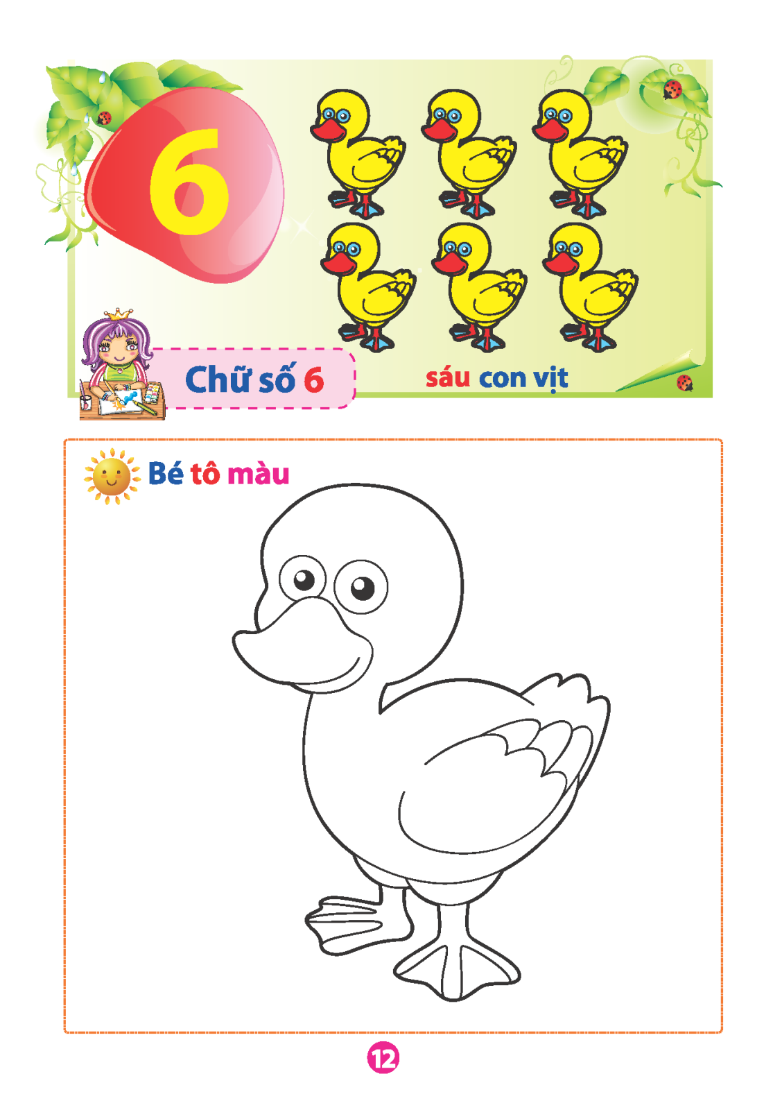 vở tập tô chữ số (dành cho bé từ 5 - 6 tuổi) (tái bản)