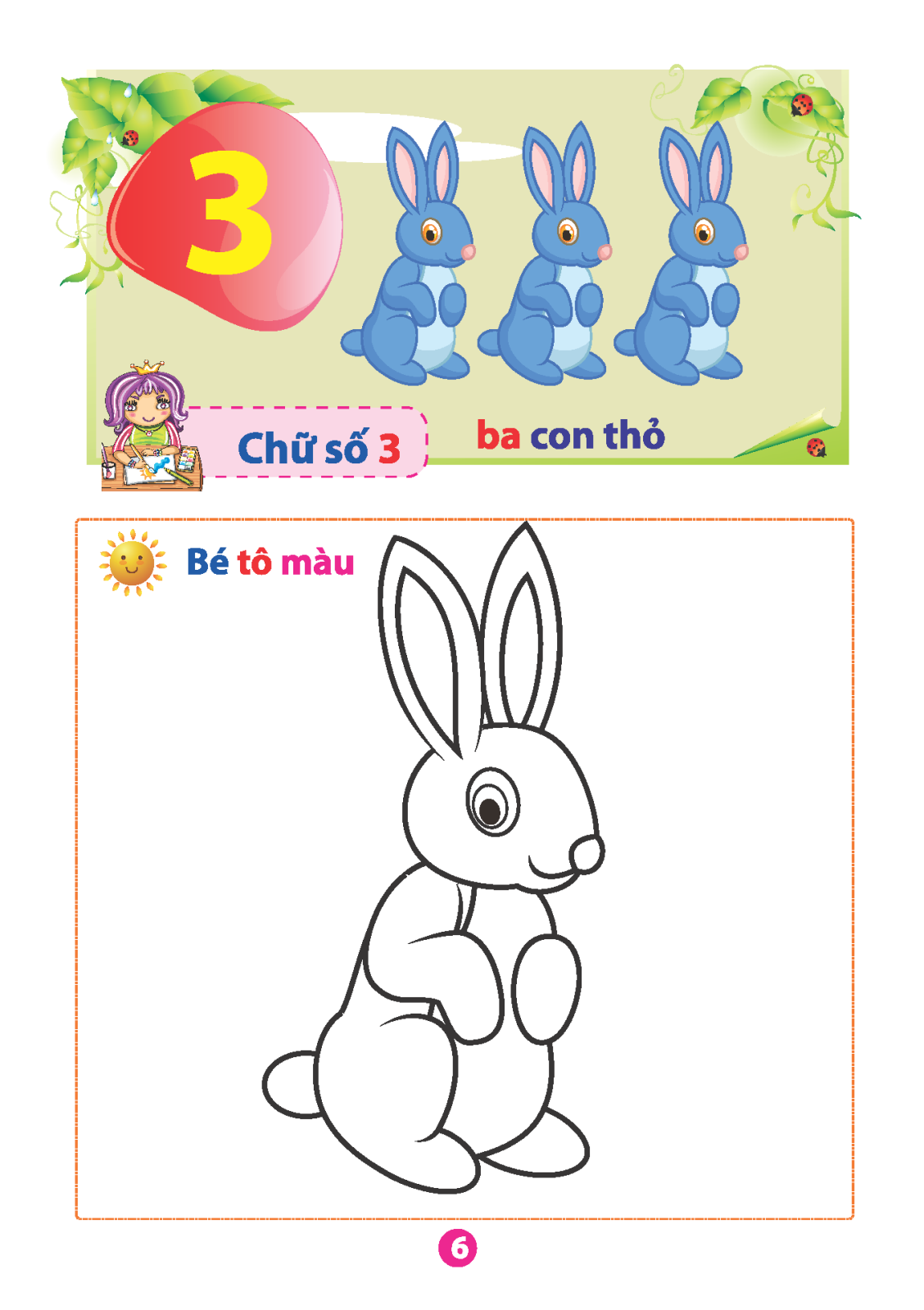 vở tập tô chữ số (dành cho bé từ 5 - 6 tuổi) (tái bản)