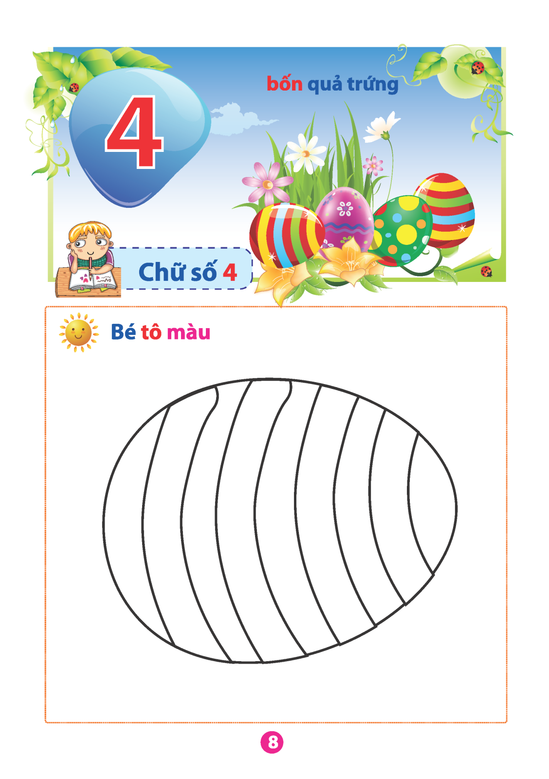 vở tập tô chữ số (dành cho bé từ 5 - 6 tuổi) (tái bản)