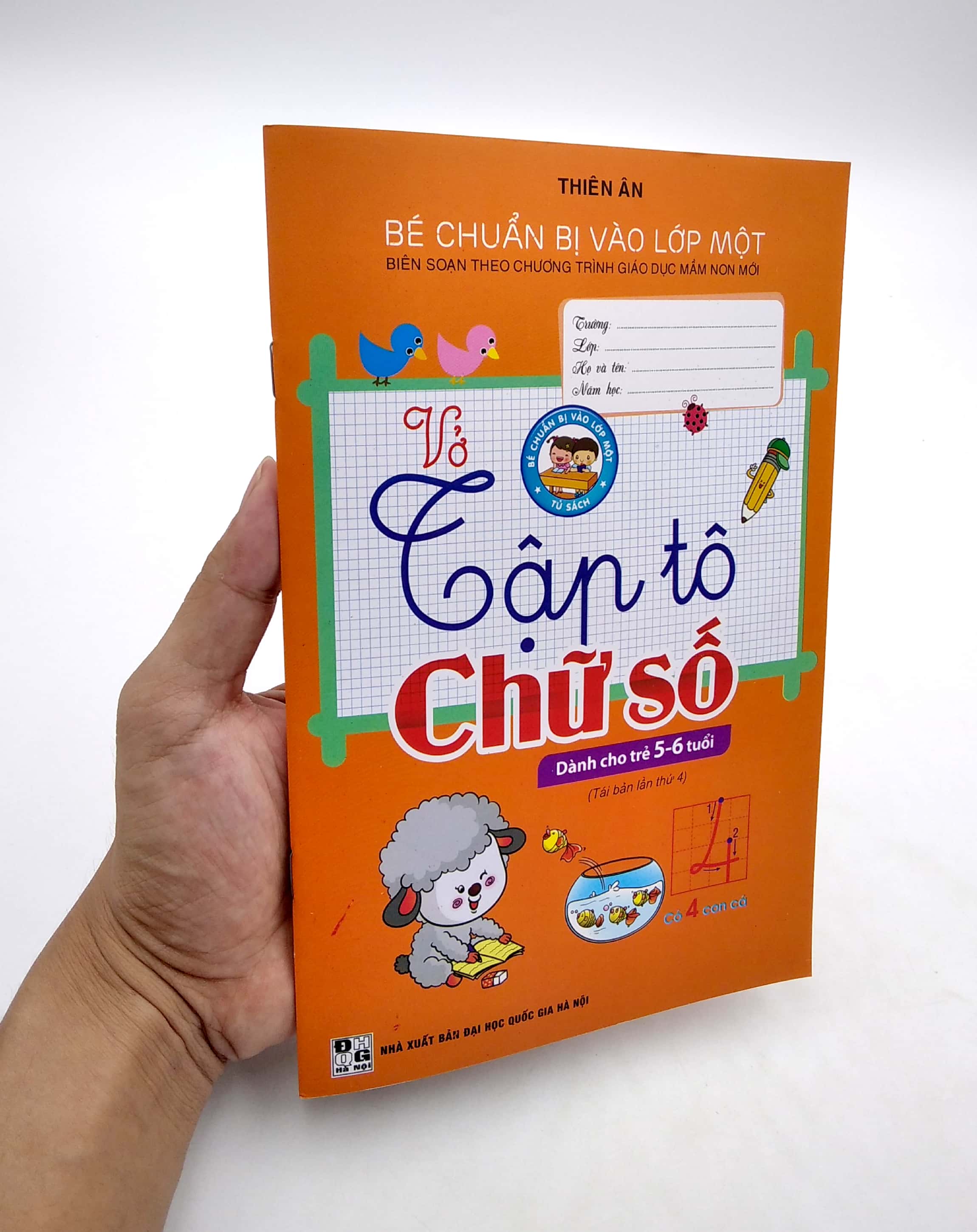 vở tập tô chữ số (dành cho trẻ 5-6 tuổi)