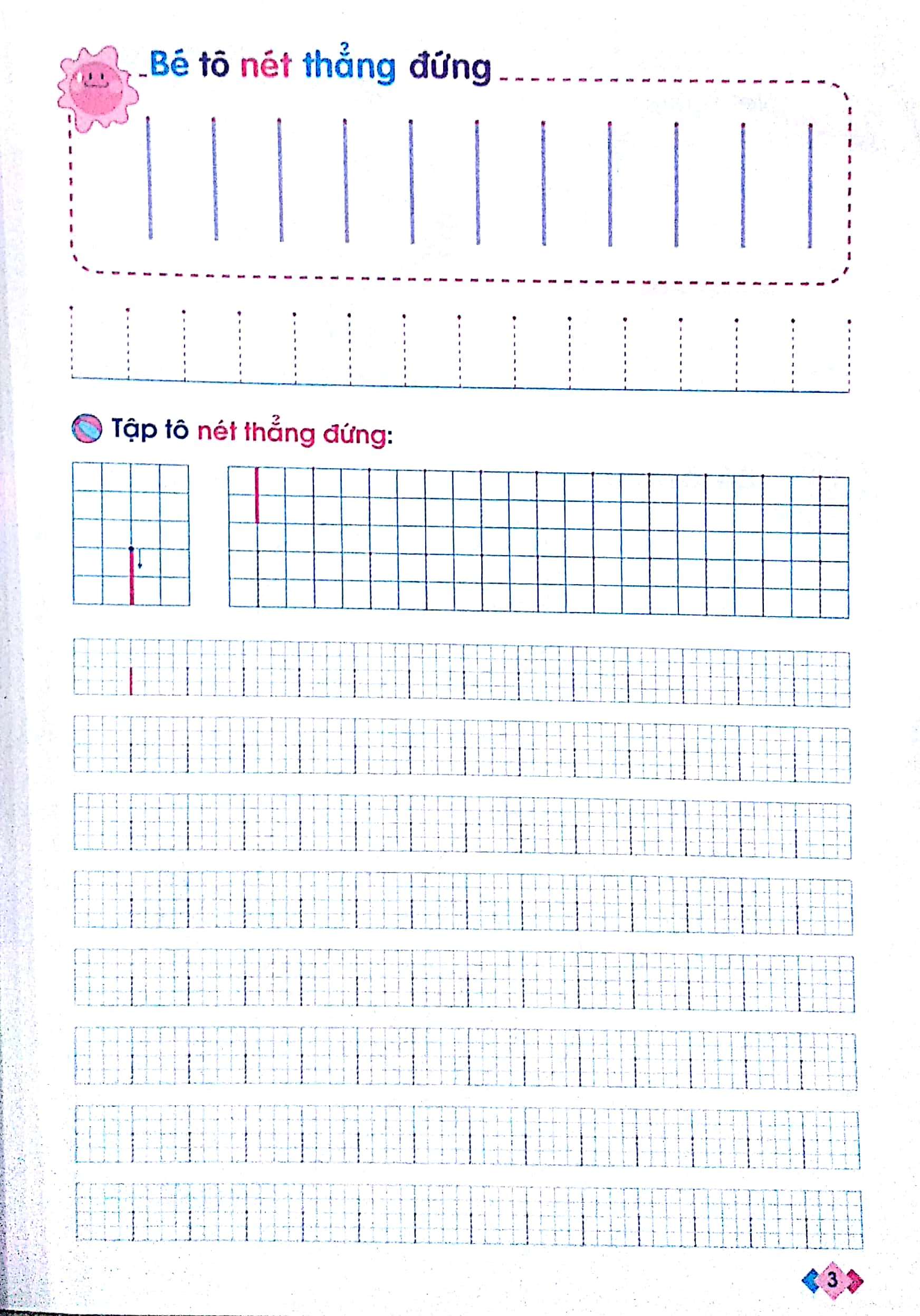 vở tập tô nét cơ bản - dành cho trẻ 5-6 tuổi