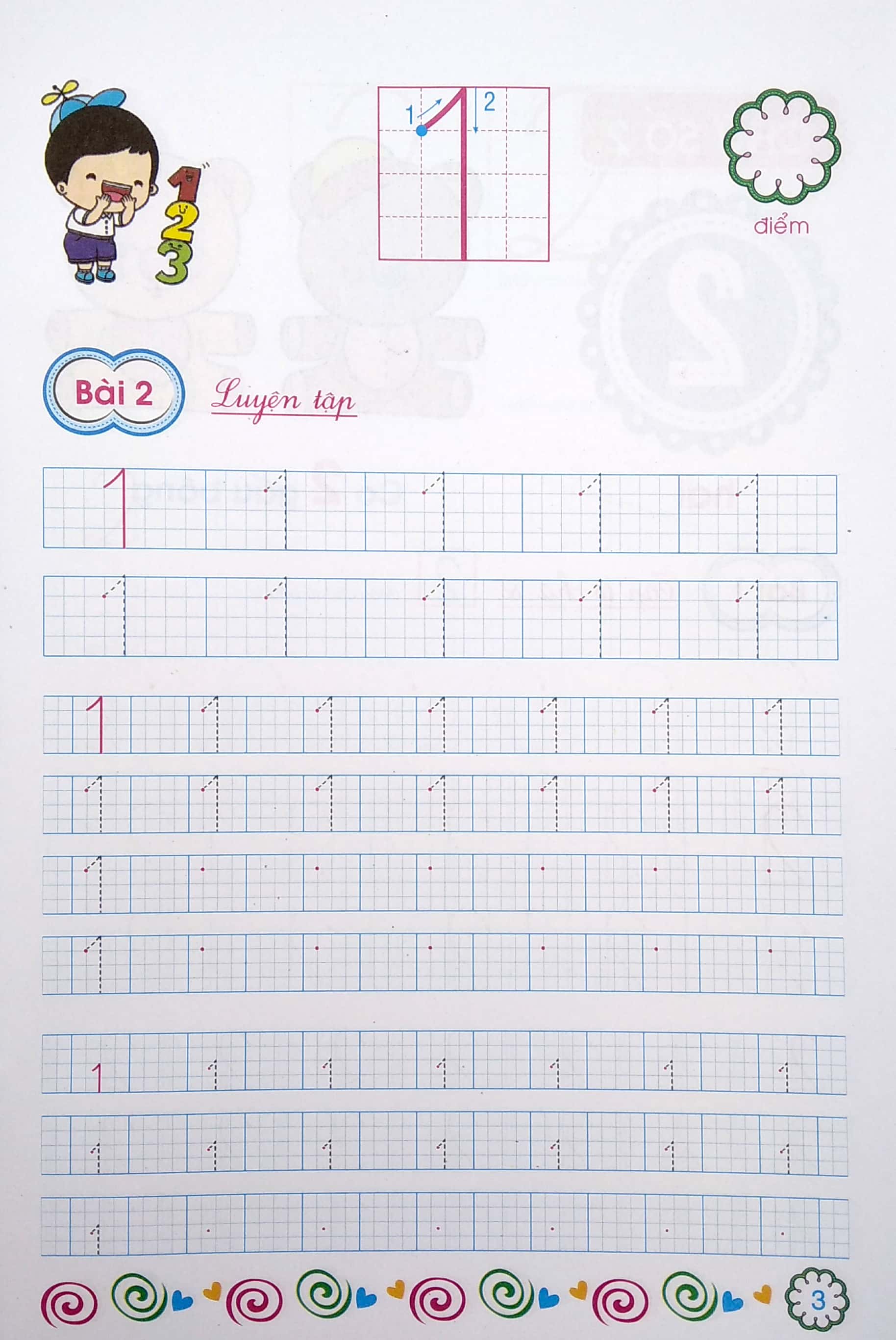 vở tập tô số (dành cho trẻ chuẩn bị vào lớp 1)