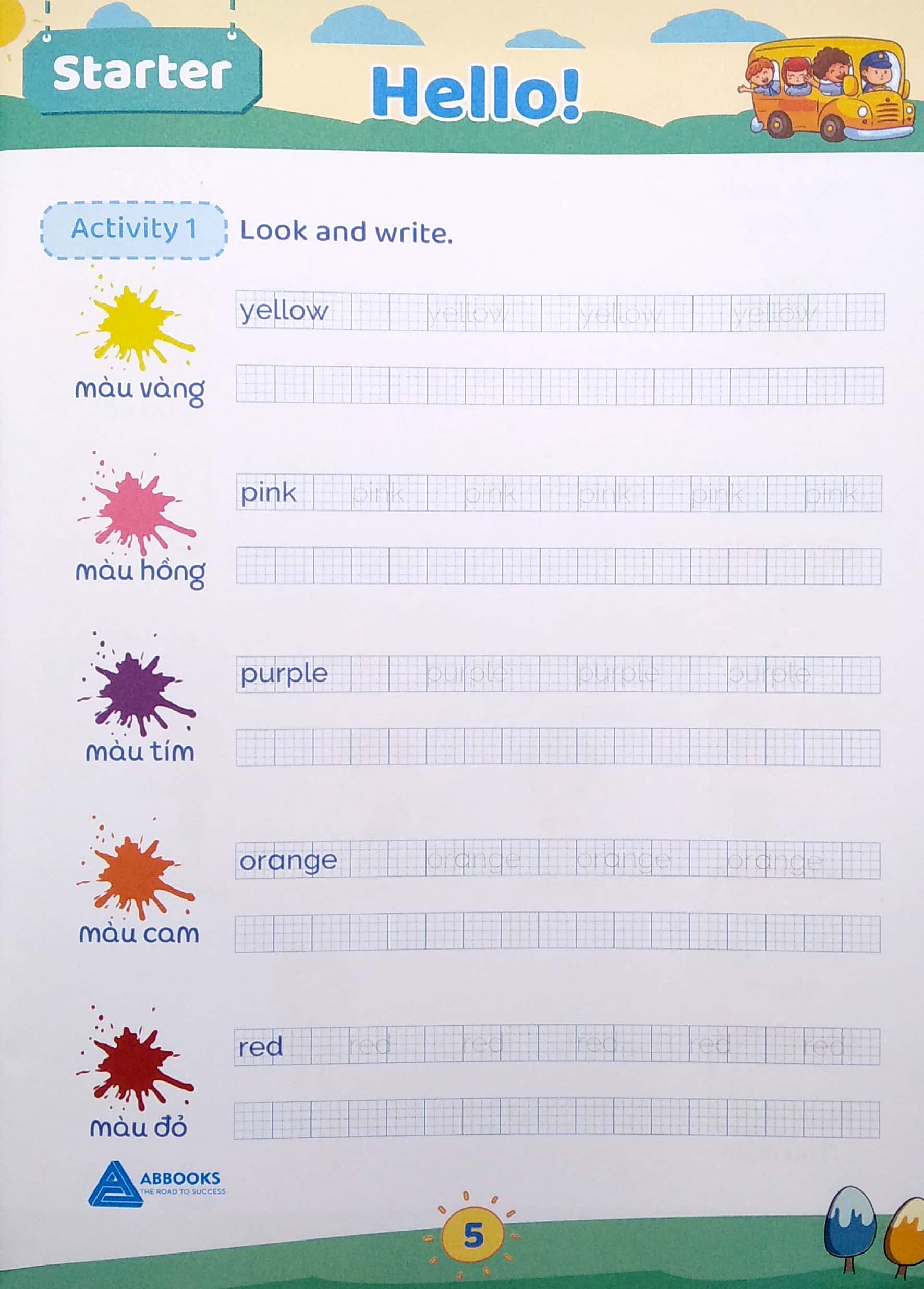 vở tập viết tiếng anh - family and friends - national edition 2 - notebook