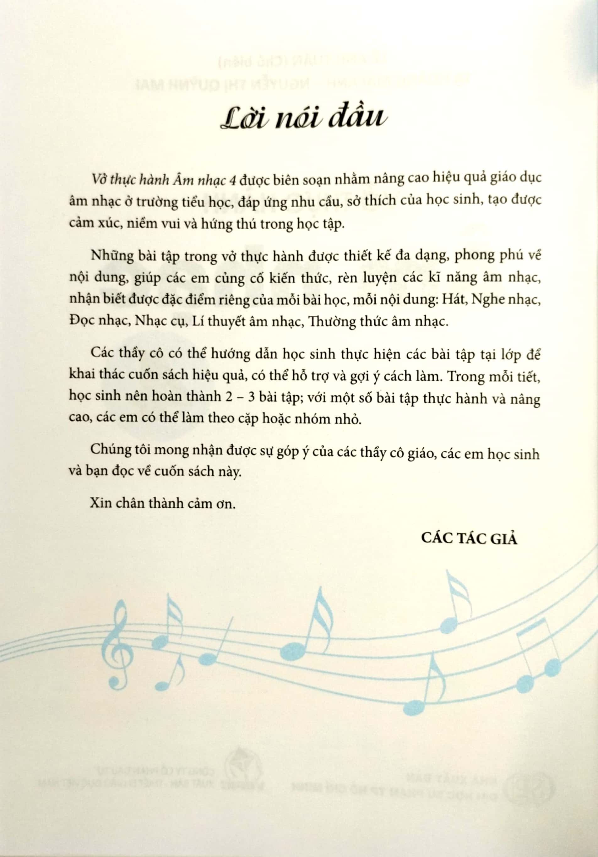 vở thực hành âm nhạc 4 (cánh diều) (chuẩn)