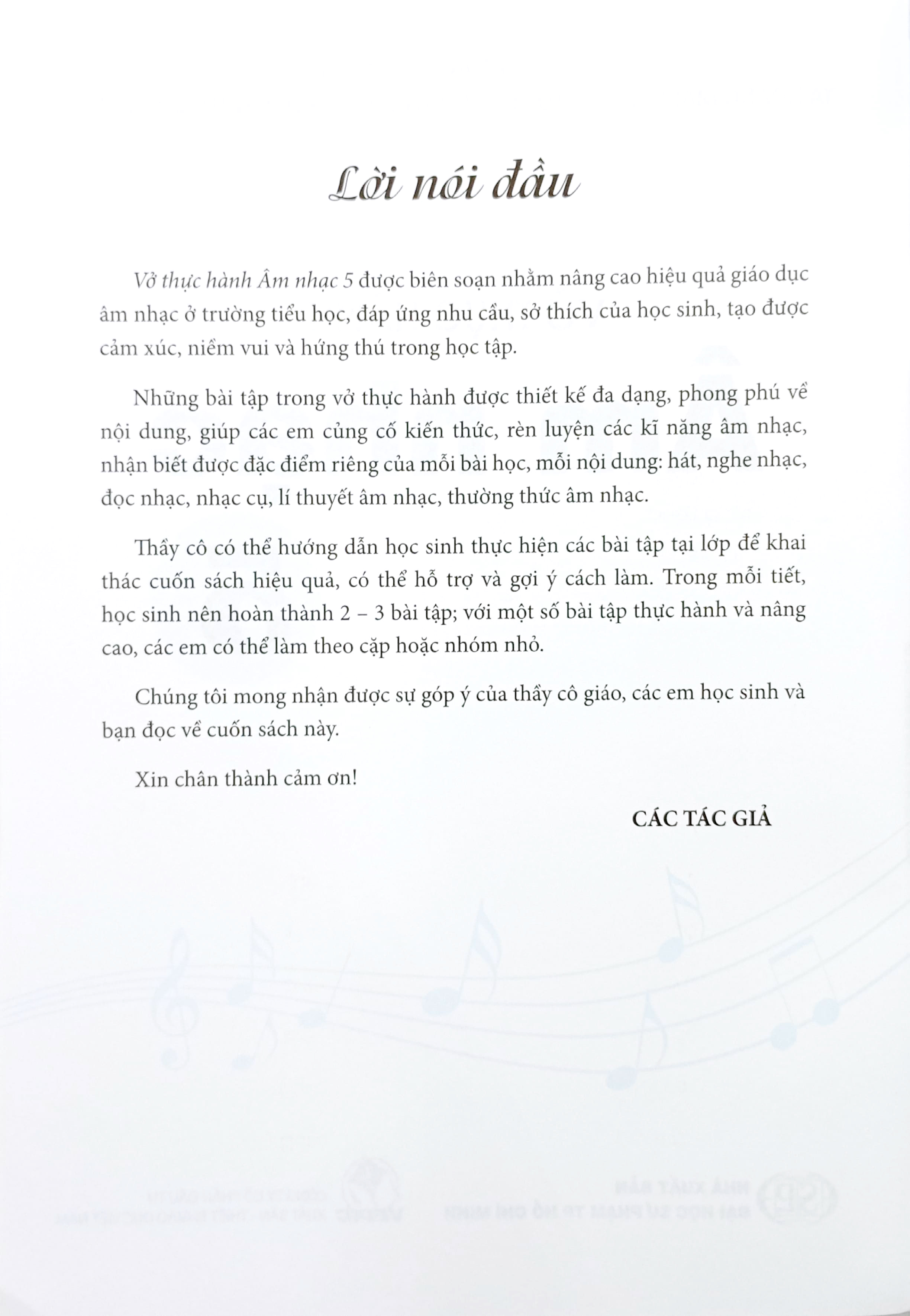 vở thực hành âm nhạc 5 (cánh diều) (chuẩn)