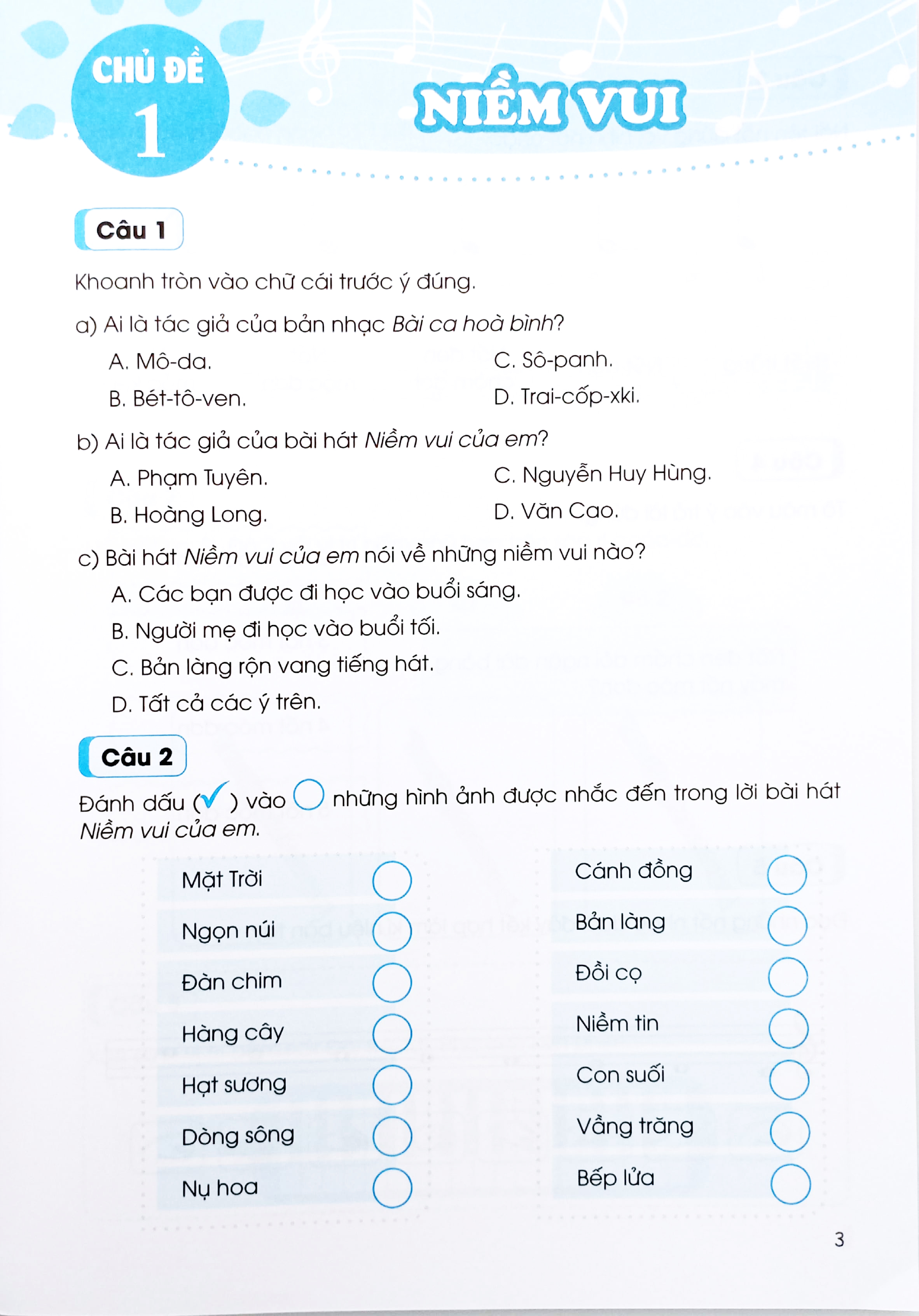 vở thực hành âm nhạc 5 (cánh diều) (chuẩn)