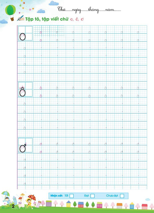 vở thực hành luyện viết chữ thường - chữ hoa