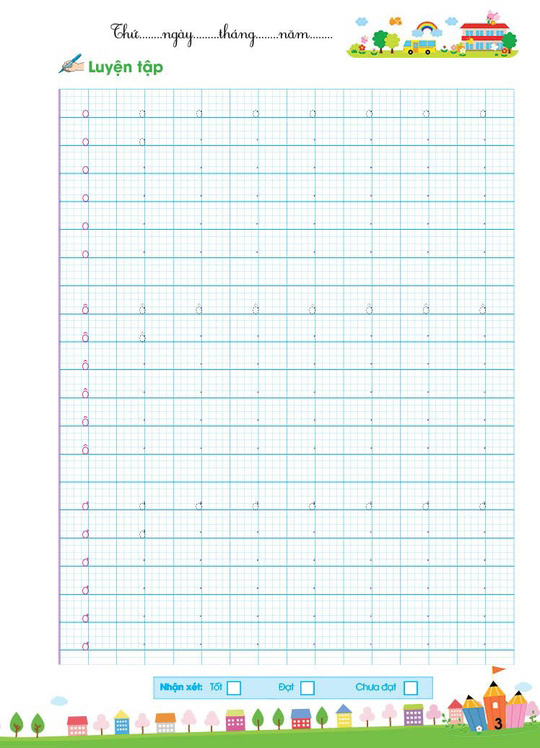 vở thực hành luyện viết chữ thường - chữ hoa
