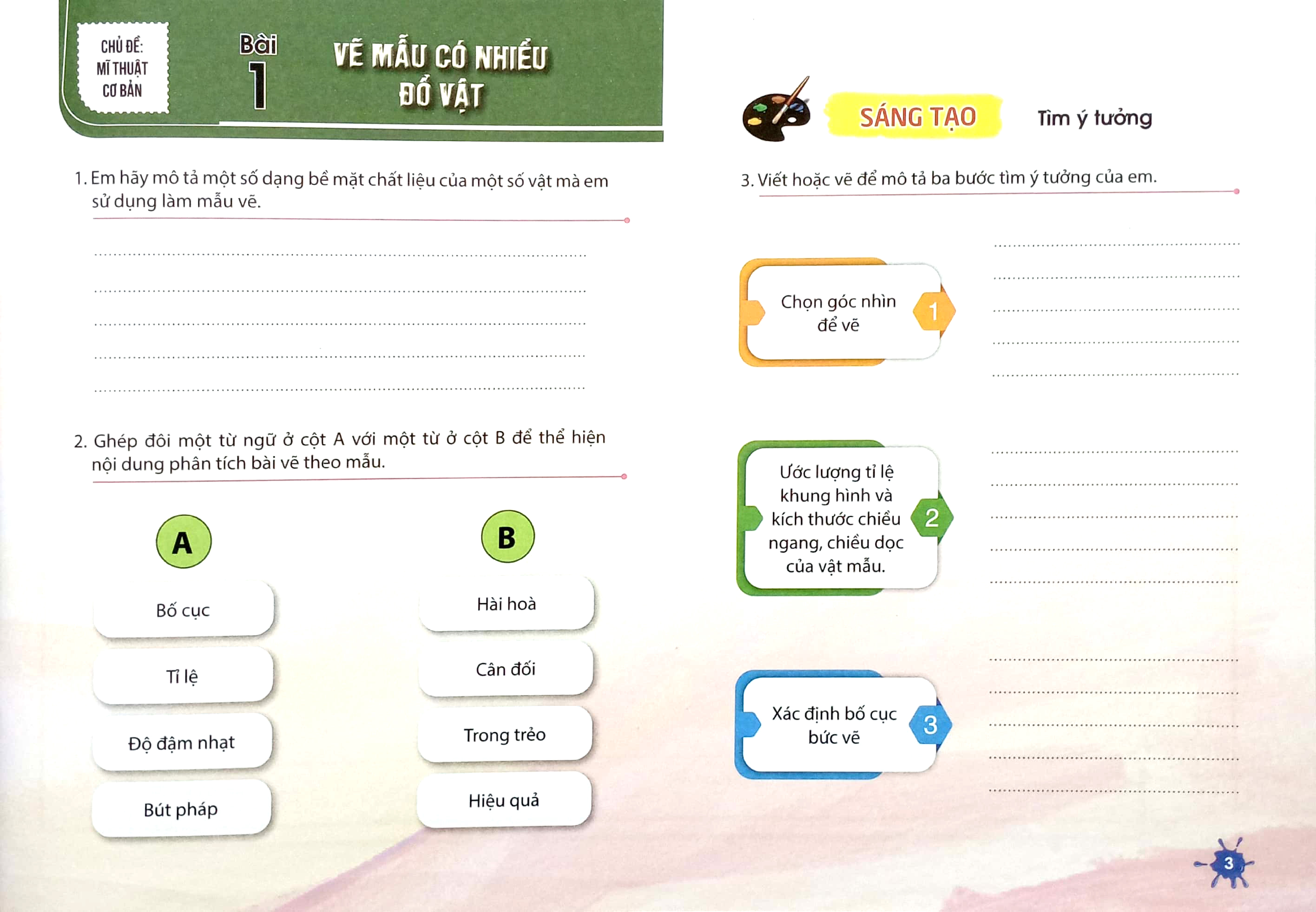 vở thực hành mĩ thuật 9 (cánh diều) (chuẩn)