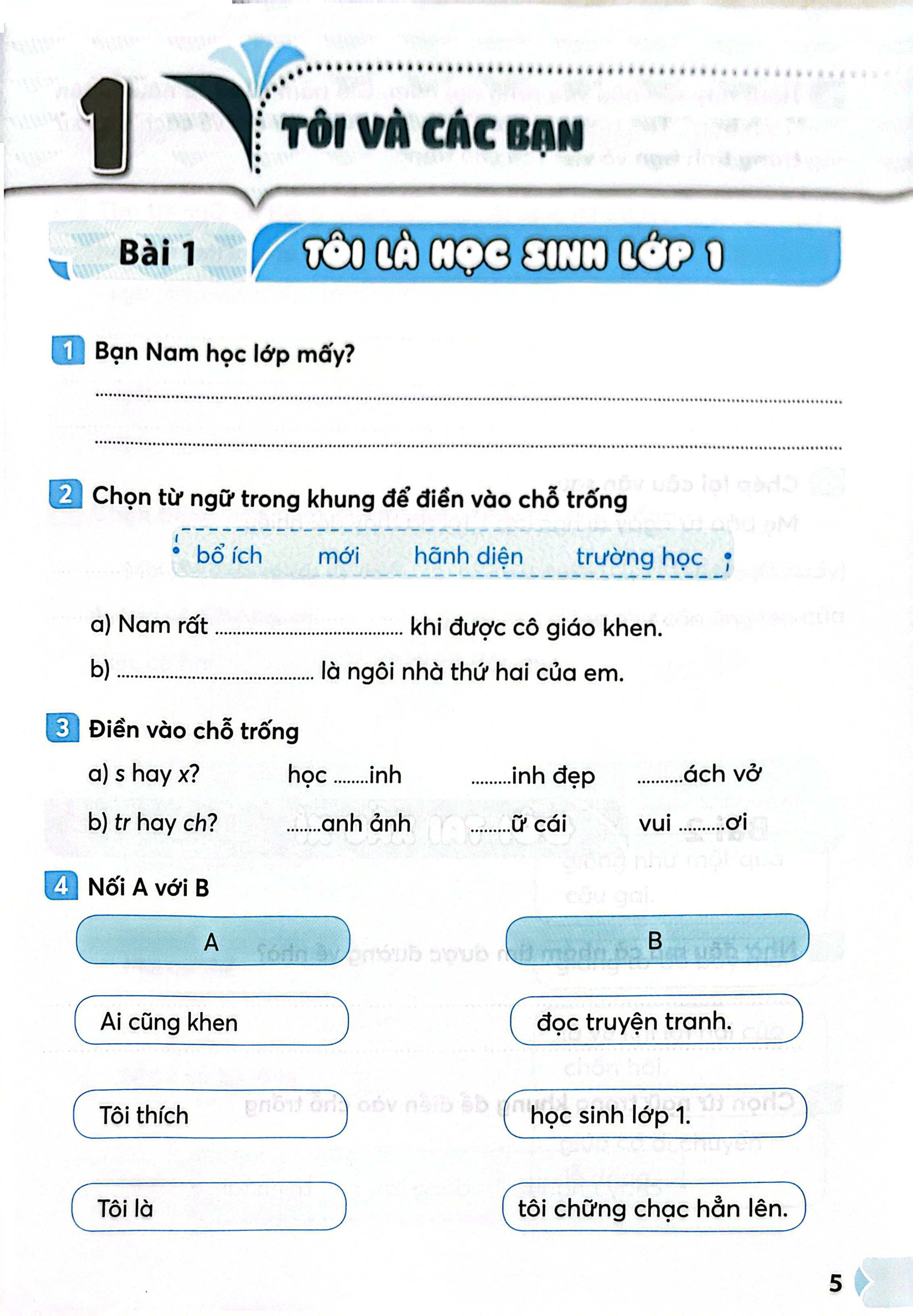 Vở Thực Hành Tiếng Việt 1 - Tập 2 (Kết Nối) (Chuẩn)