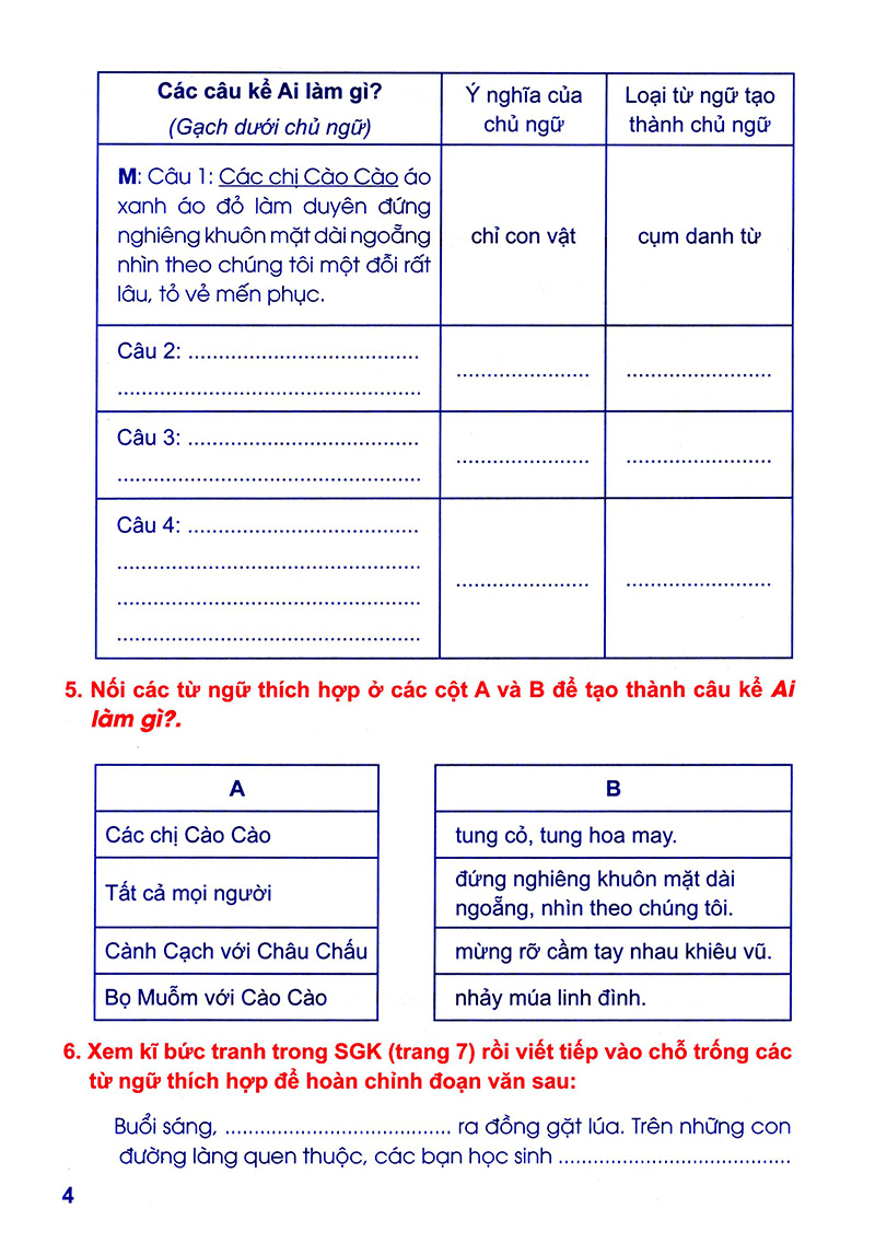 vở thực hành tiếng việt lớp 4 tập 2