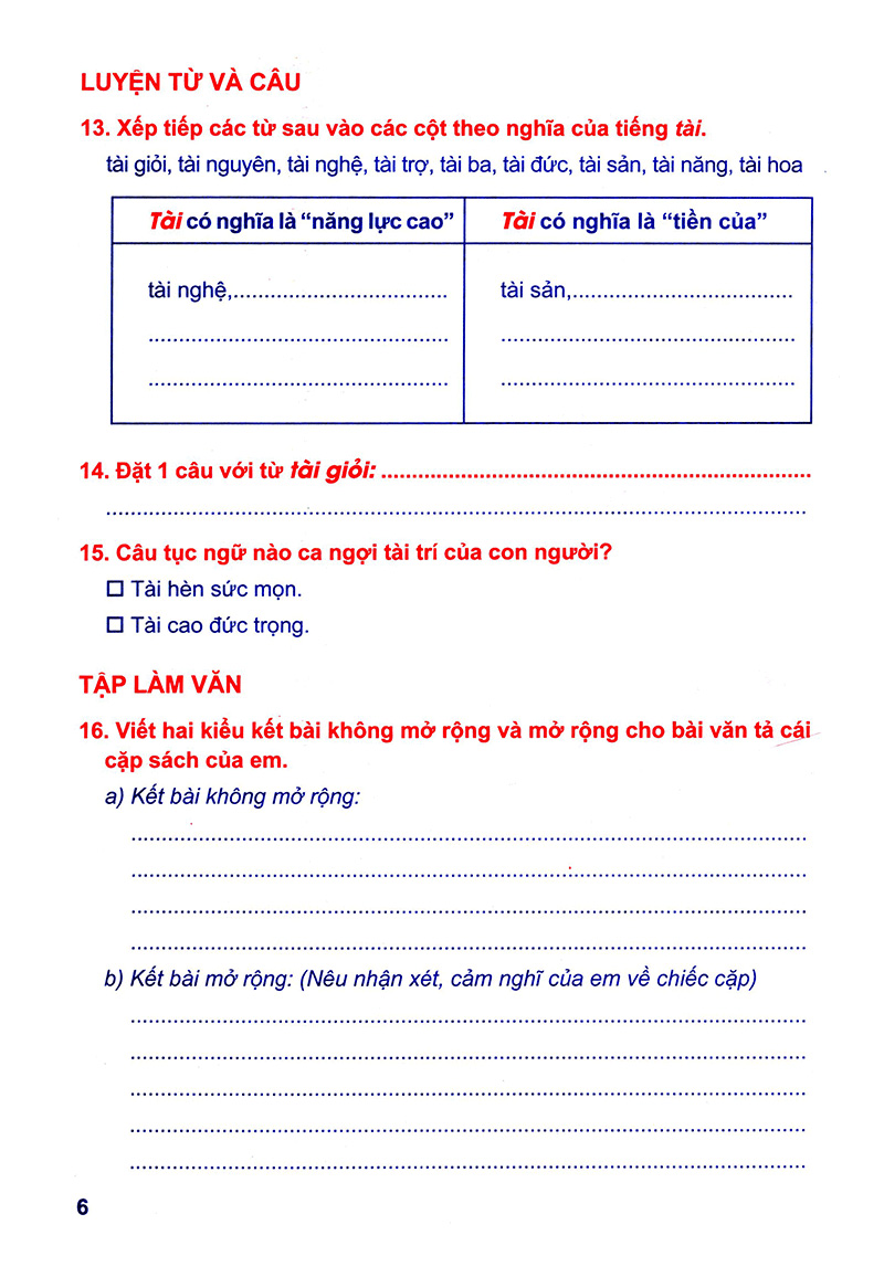 vở thực hành tiếng việt lớp 4 tập 2