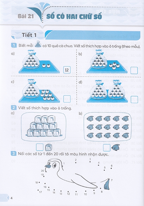 vở thực hành toán 1 - tập 2 (kết nối)