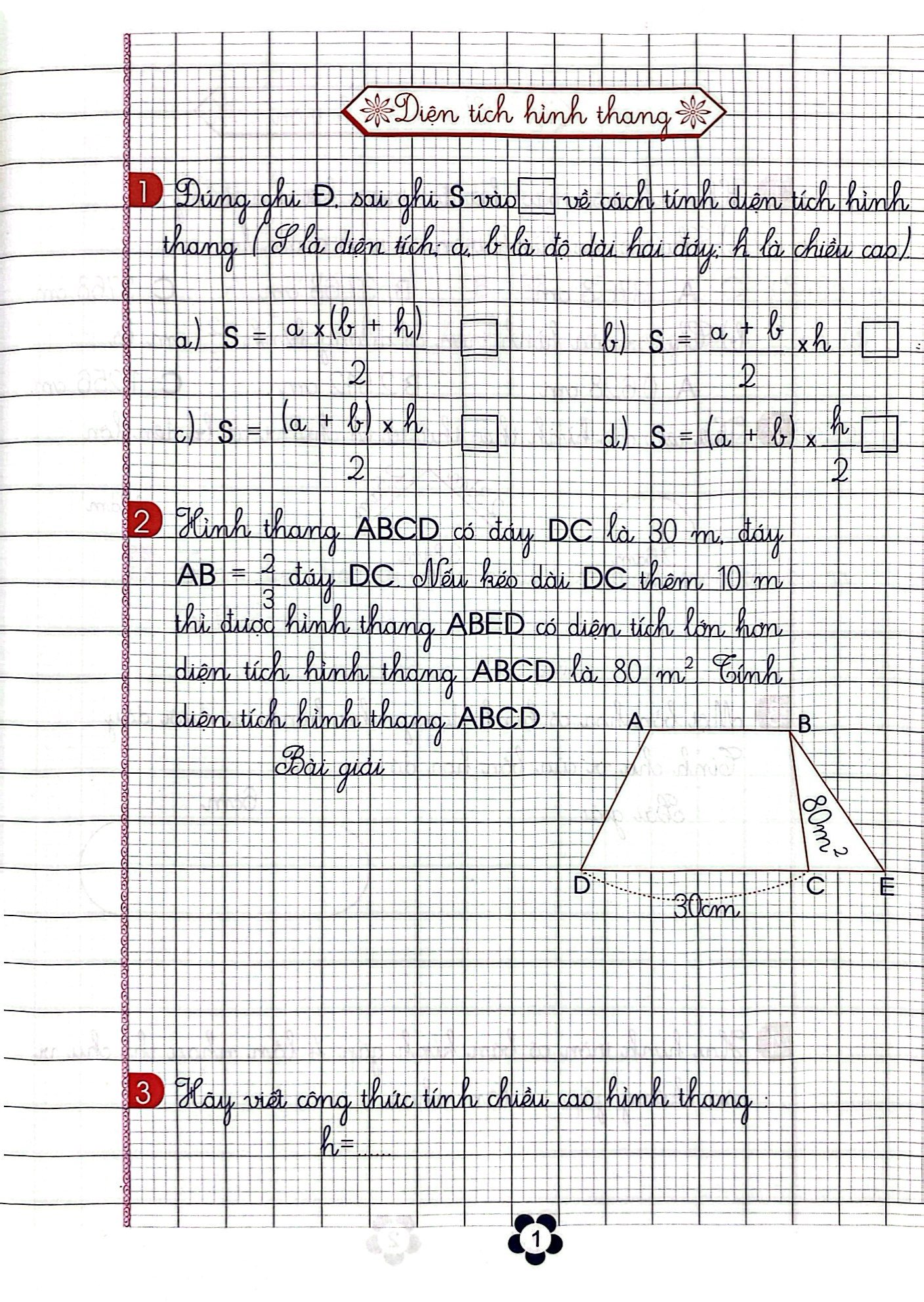 vở thực hành toán 5 - quyển 2