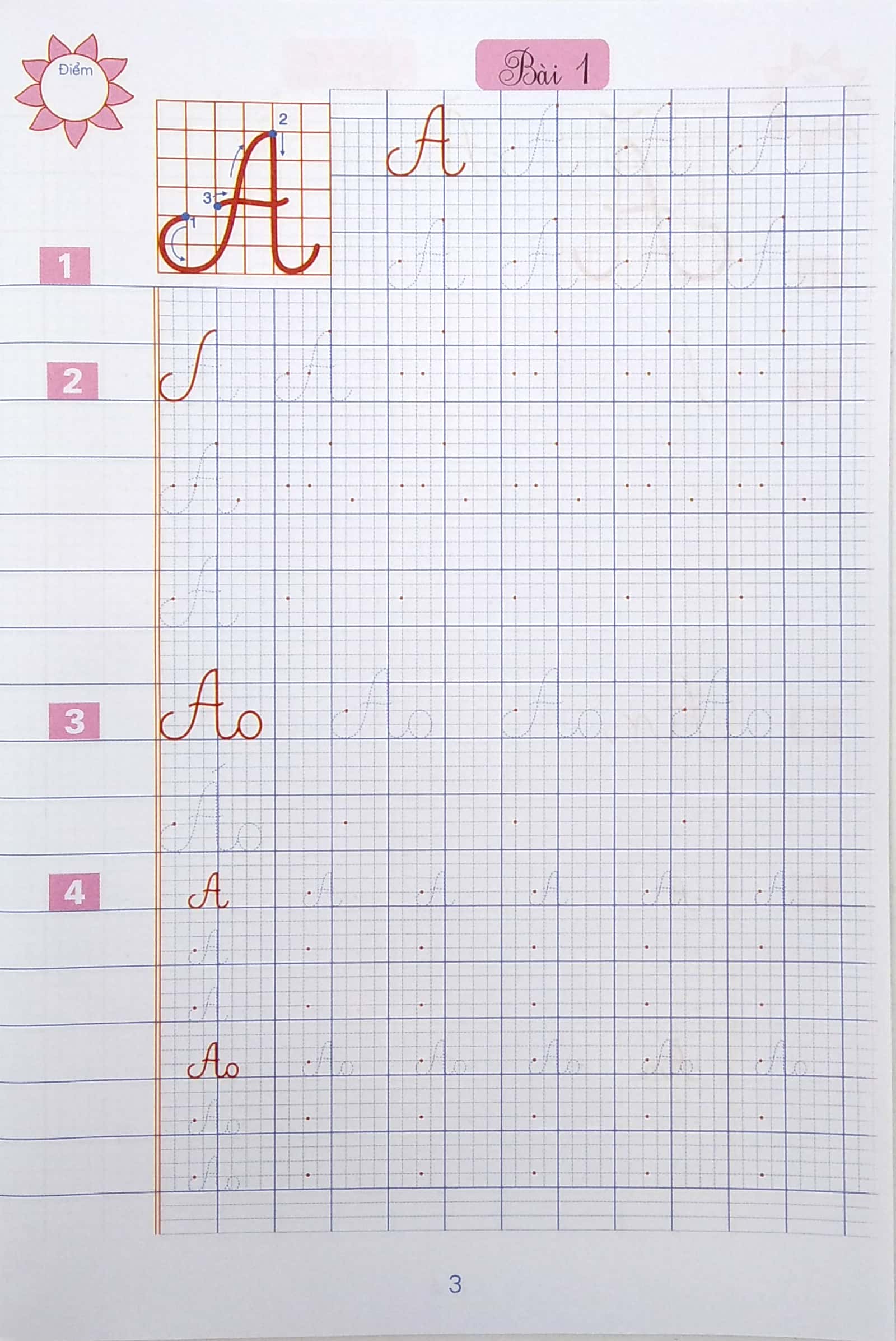 vở viết chữ hoa lớp 1
