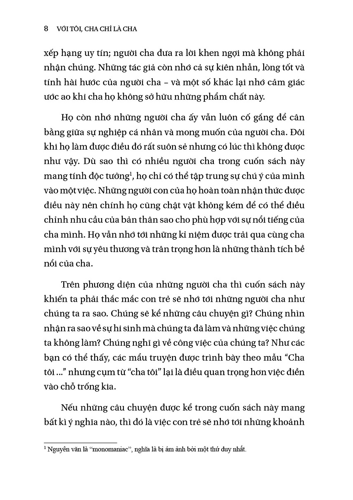 với tôi cha chỉ là cha - những câu chuyện trưởng thành cùng người cha nổi tiếng