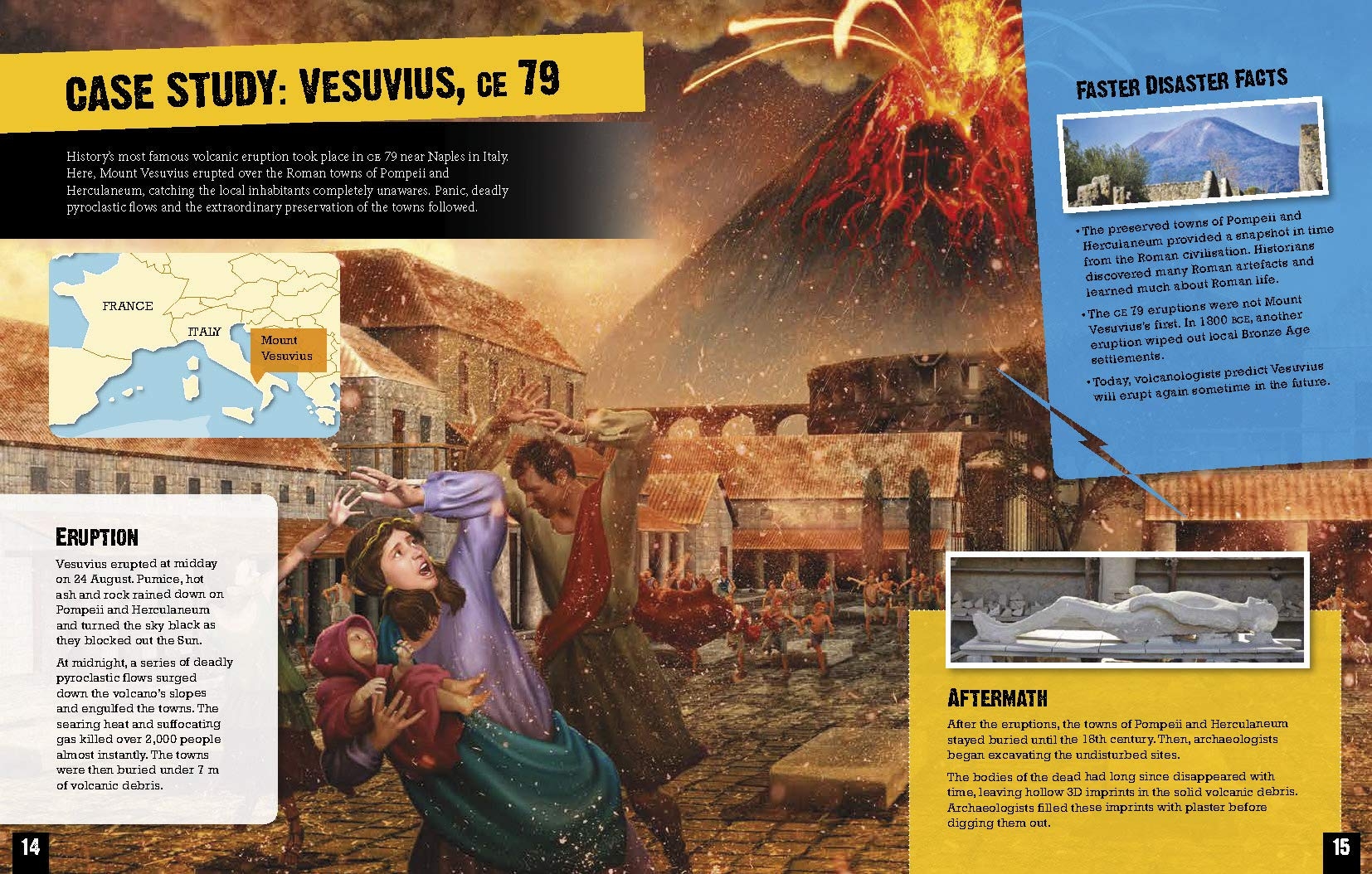 volcanoes and avalanches (natural disaster zone)