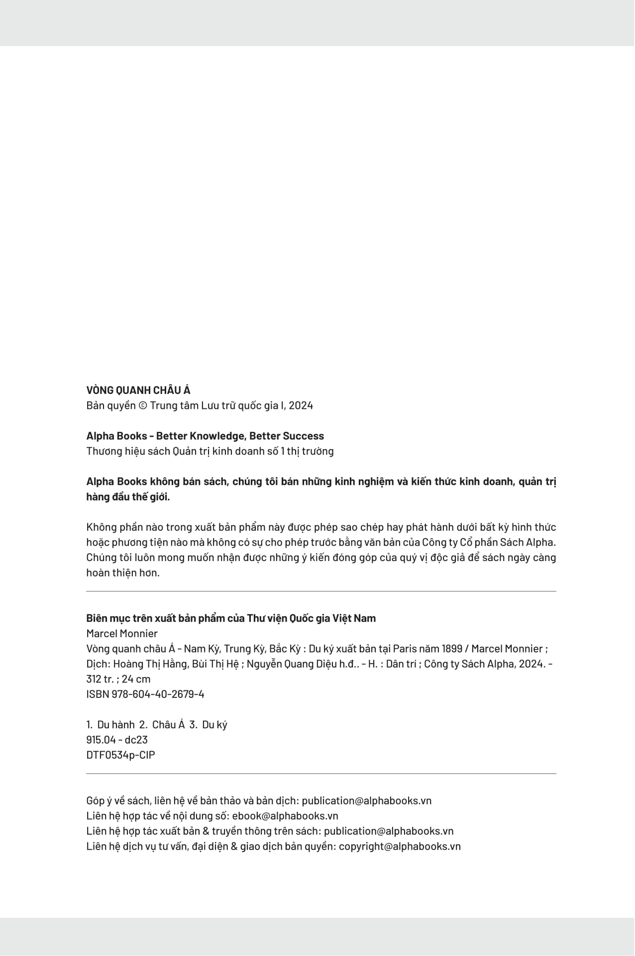 vòng quanh châu á - nam kỳ, trung kỳ, bắc kỳ