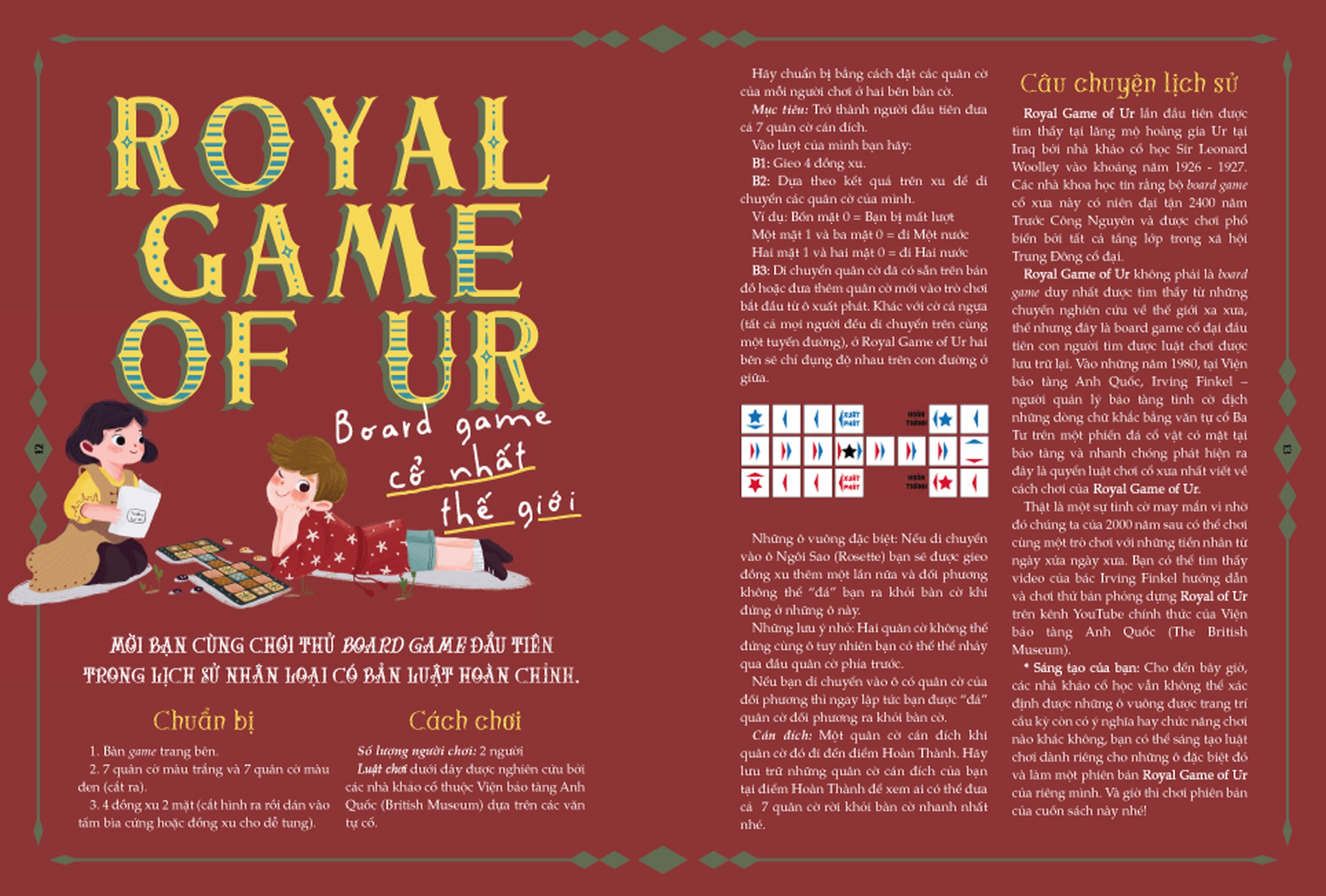 vòng quanh thế giới board game - sách độc quyền fahasa - tặng kèm poster 40x60cm idol game + game vòng quanh thế giới + 01 tờ hướng dẫn cắt, gấp xí ngầu in màu