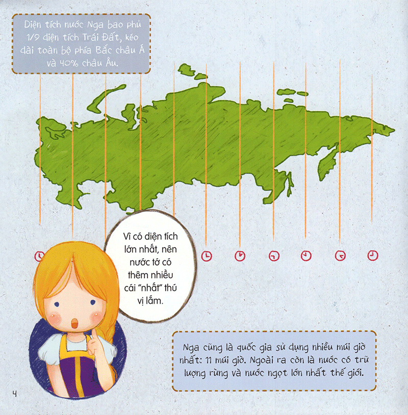 vòng quanh thế giới - nga (tái bản 2019)