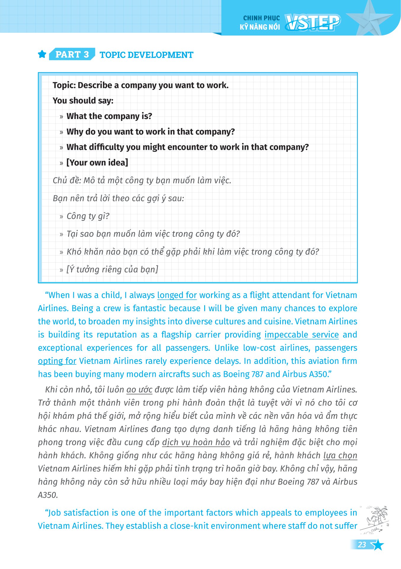 vstep - chinh phục kỹ năng nói bậc b1, b2+