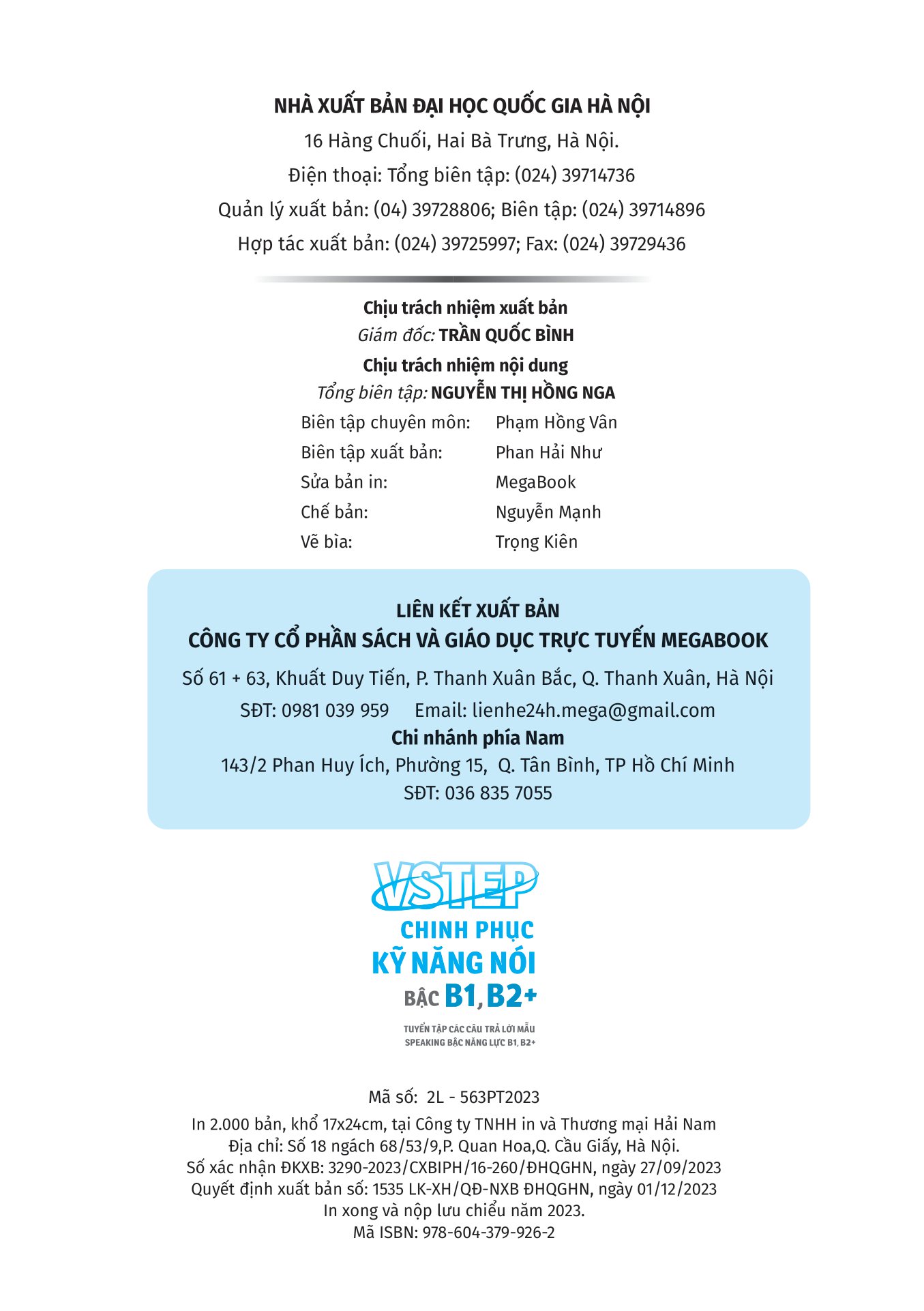 vstep - chinh phục kỹ năng nói bậc b1, b2+