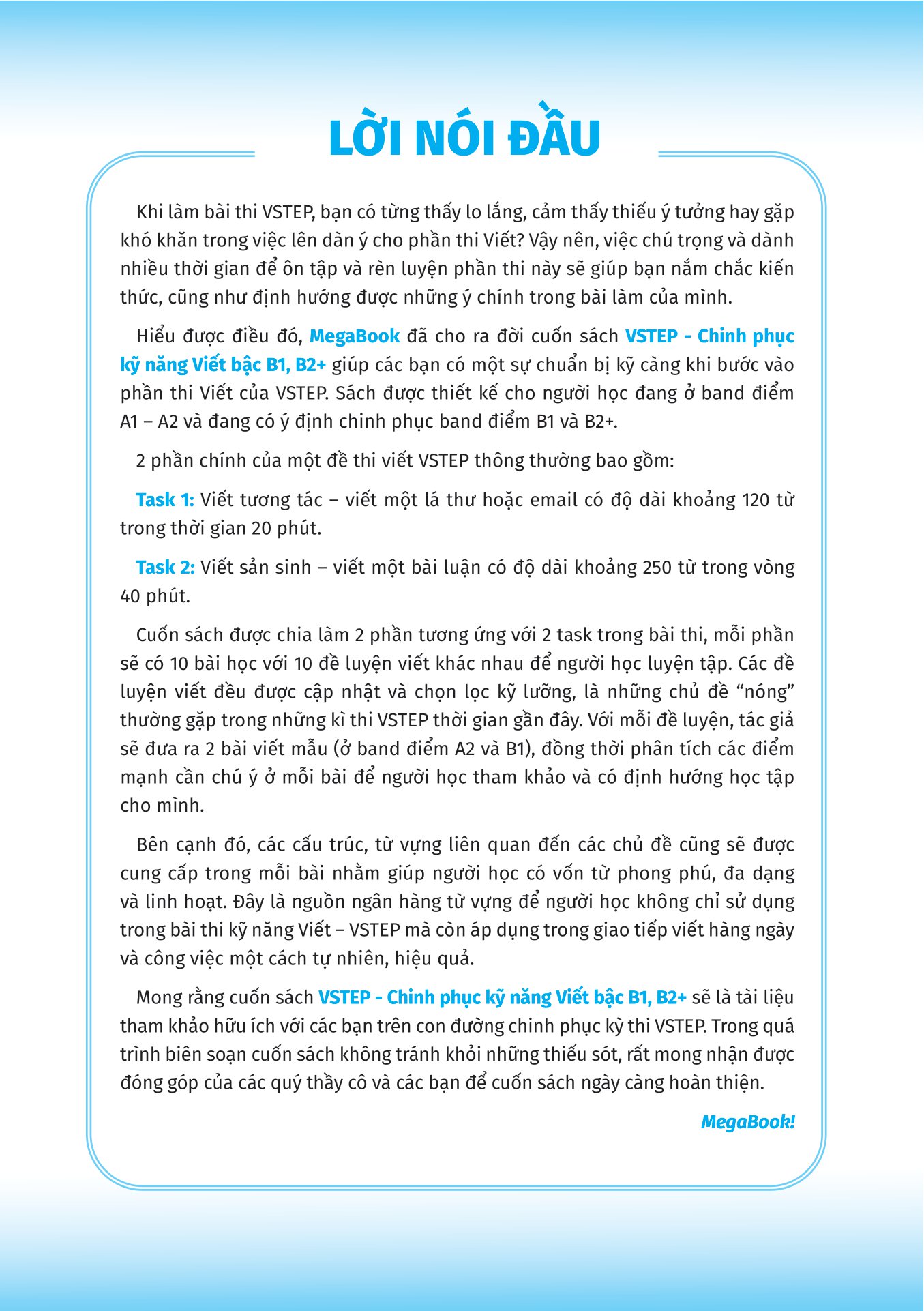 vstep - chinh phục kỹ năng viết bậc b1, b2+