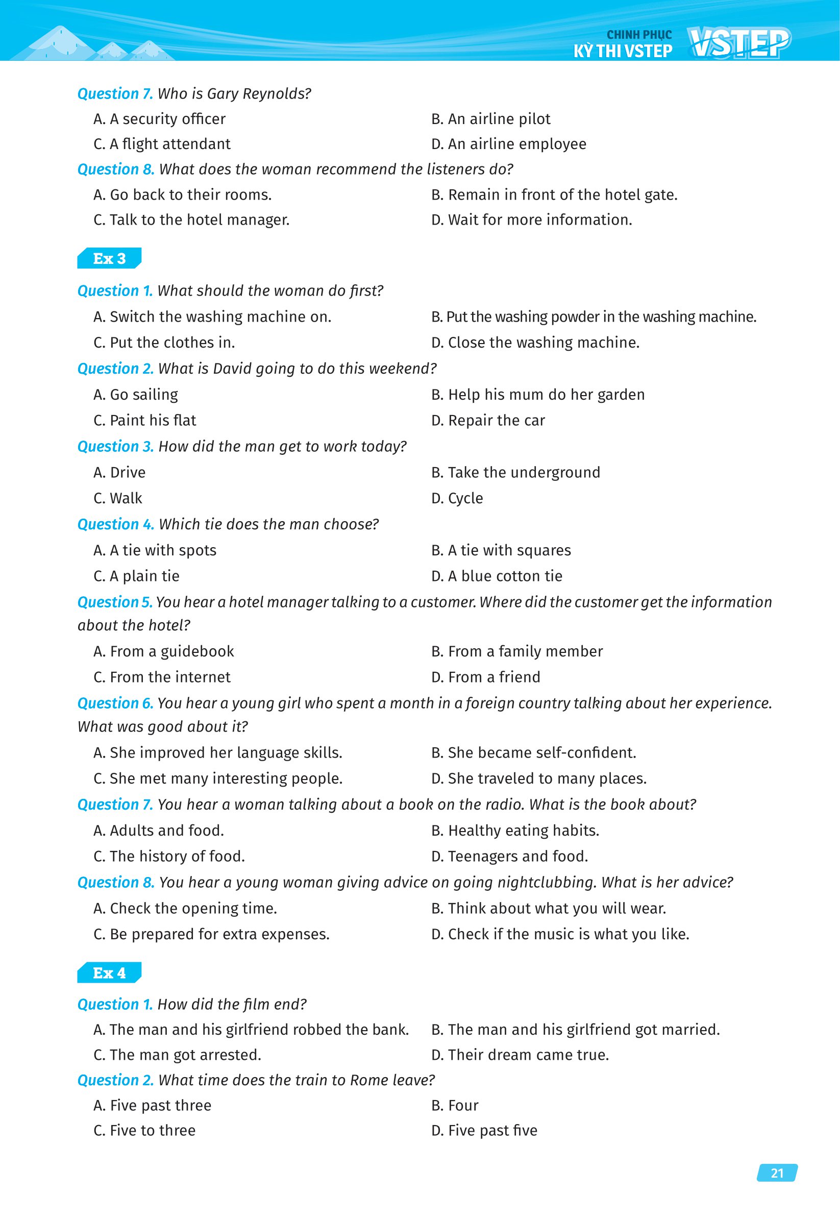 vstep - chinh phục kỳ thi vstep - tổng ôn 4 kỹ năng bậc năng lực từ b1 đến c1