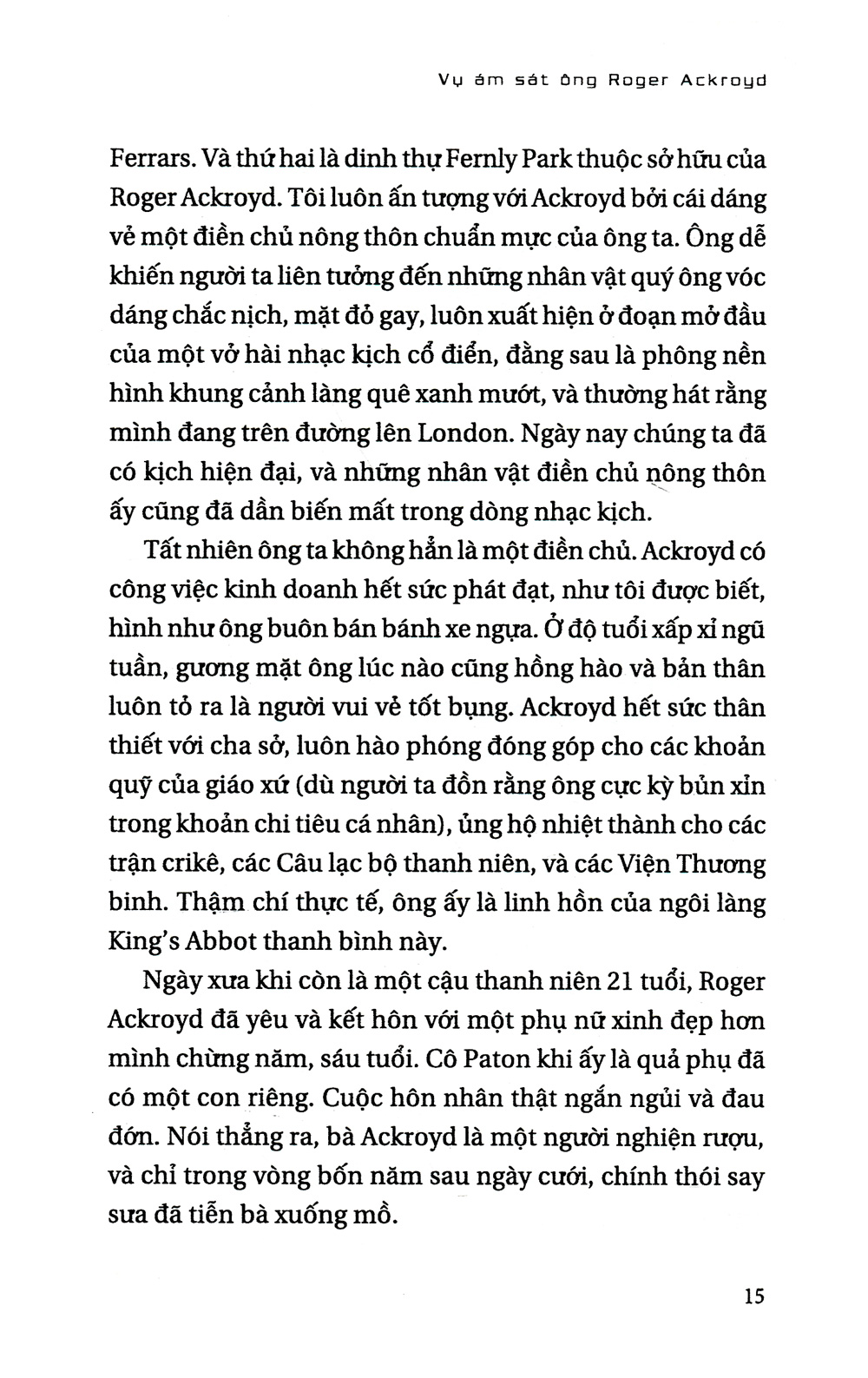 vụ ám sát ông roger ackroyd (tái bản 2019)