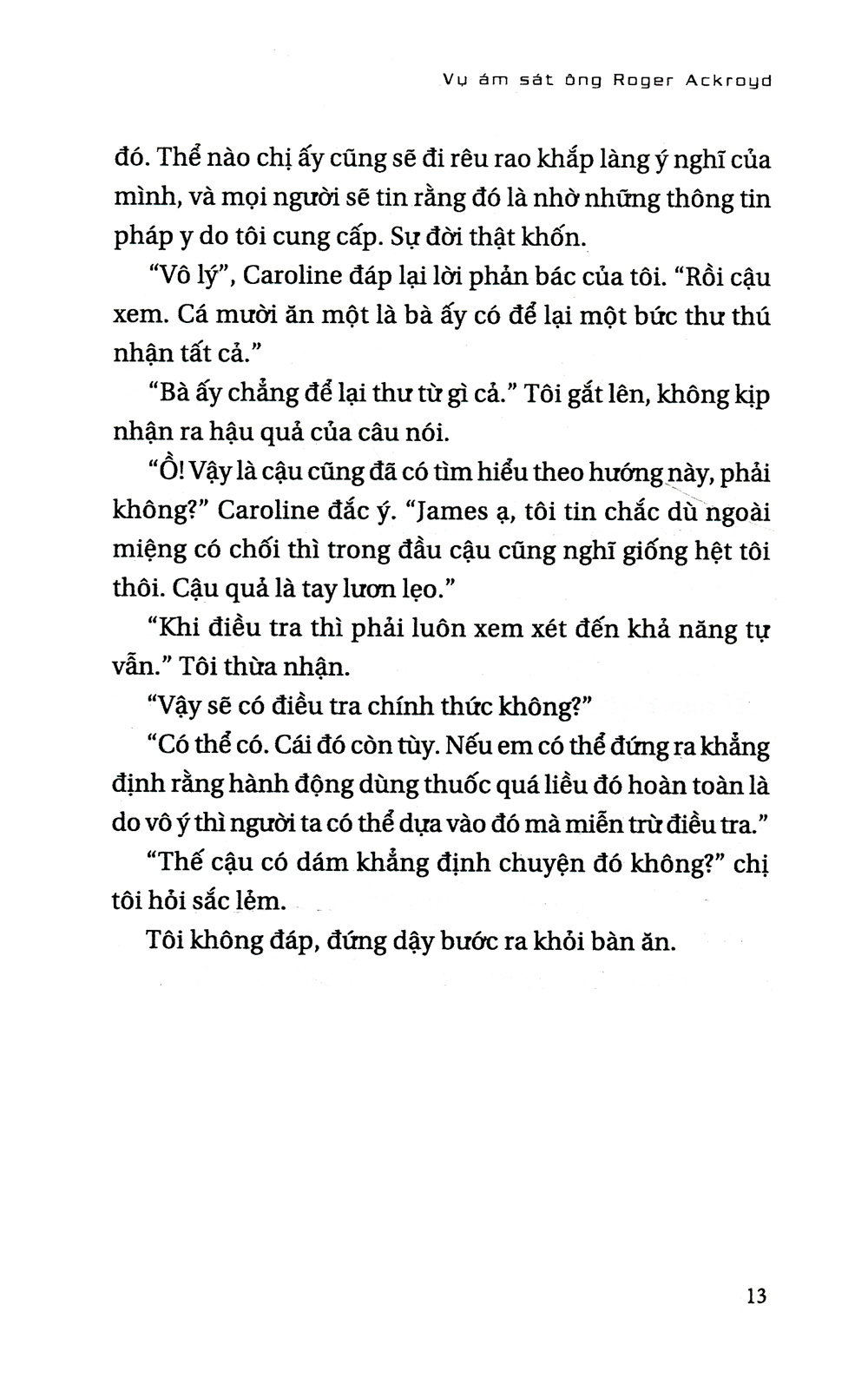 vụ ám sát ông roger ackroyd (tái bản 2019)