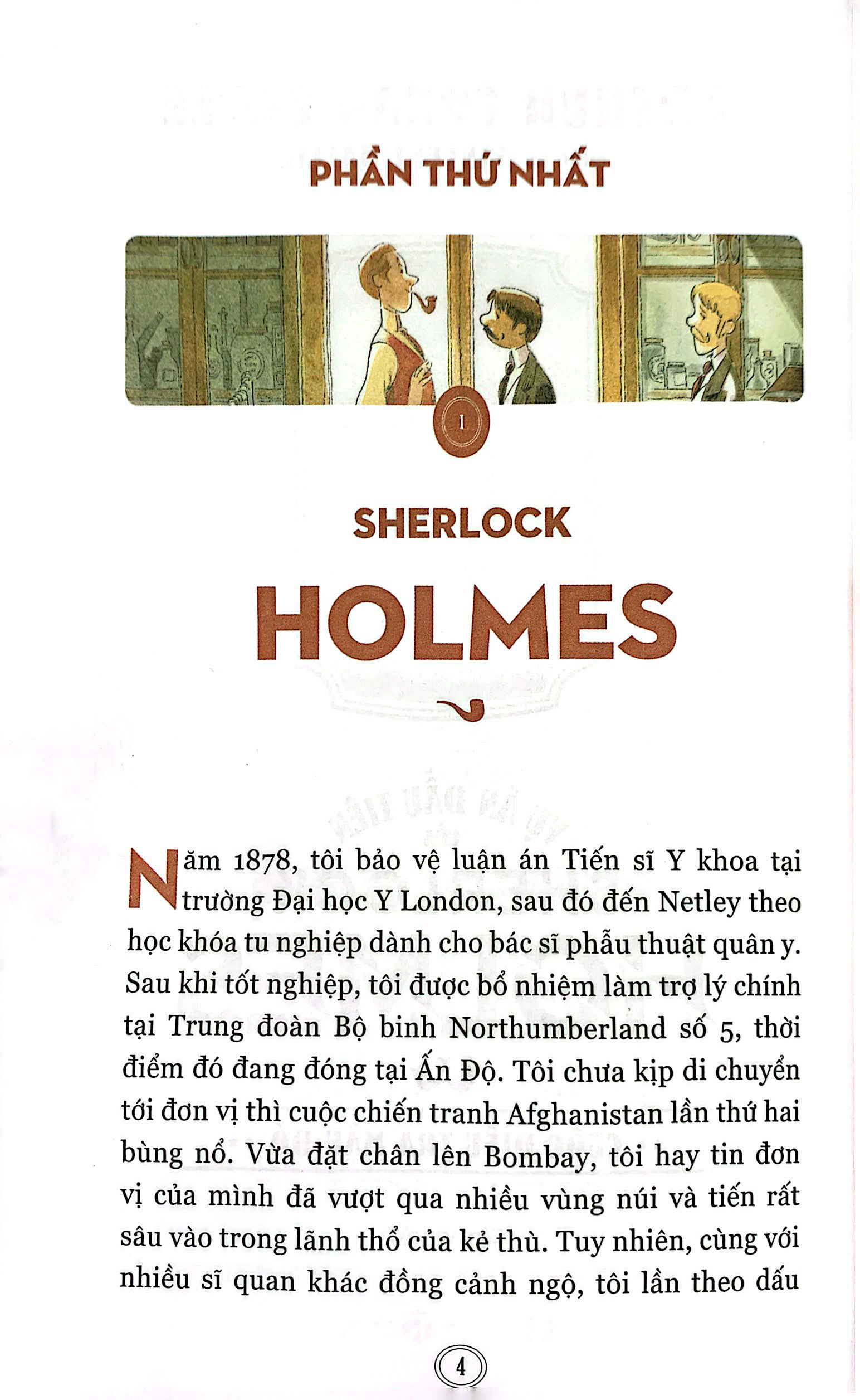 vụ án đầu tiên của sherlock holmes: cuộc điều tra màu đỏ