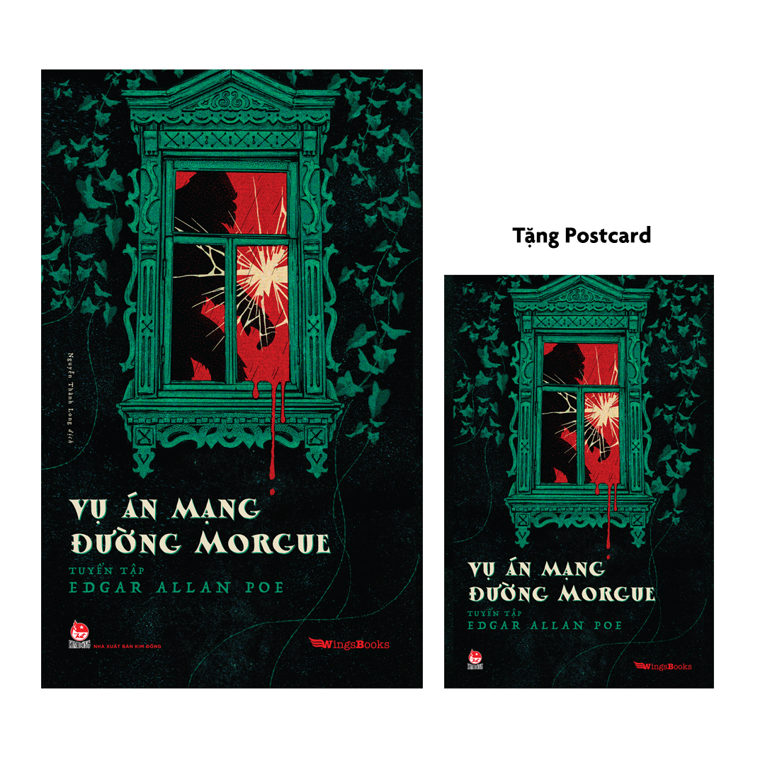 vụ án mạng đường morgue - tuyển tập edgar allan poe - tặng postcard